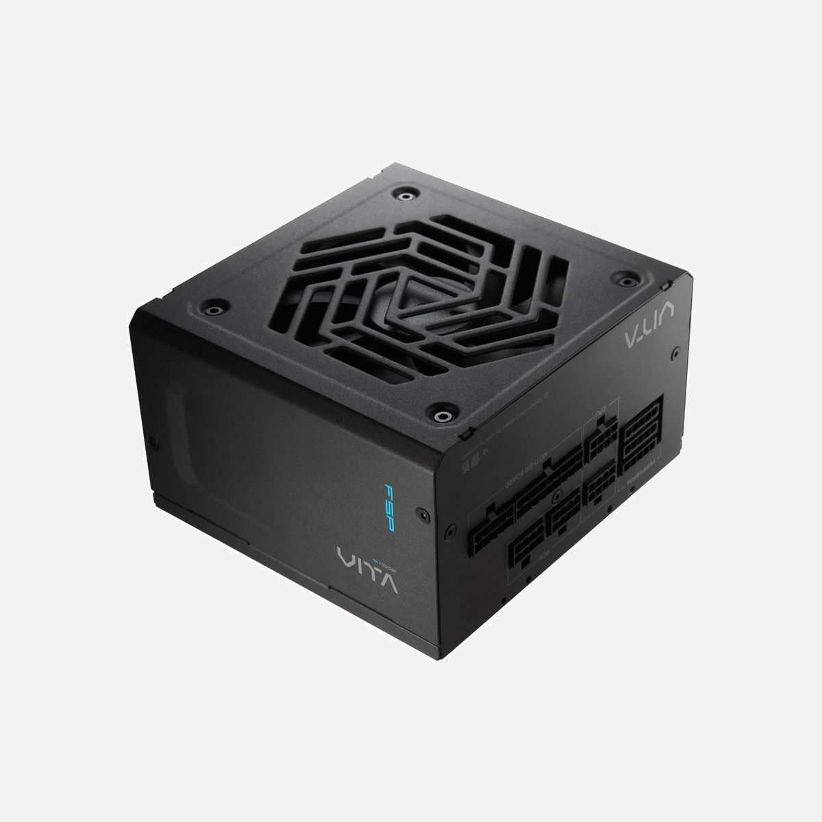 FSP VITA GM 650W Alimentation ATX Modulaire 80 PLUS Gold - 650W, 100-240V, PFC Actif, Connecteur 20+4 broches, Ventilateur 120mm, Câbles SATA/Molex/PCIe - FSP VITA GM 650W. Puissance totale: 650 W, Tension d'entrée AC: 100 - 240 V, Fréquence d'entrée AC: 50/60 Hz. Connecteur de la carte mère: 20+4 pin ATX, Longueur de câble d'alimentation de carte-mère: 60 cm, Longueur du câble d'alimentation SATA: 500 mm. Utilité: PC, Facteur de forme de l'unité d'alimentation: ATX, Certification 80 PLUS: 80 PLUS Gold. Couleur du produit: Noir, Type de refroidissement: Actif, Diamètre du ventilateur: 12 cm. Câbles inclus: UC, Peripheral (Molex), SATA