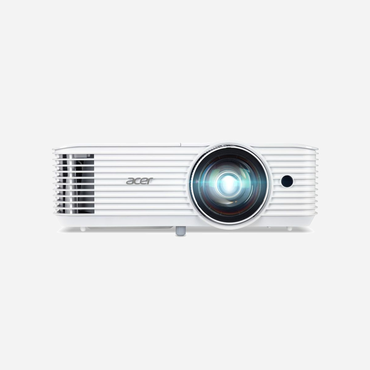 Acer S1386WHN Projecteur DLP 3600 ANSI Lumens WXGA (1280x800) Lampe 5000h HDMI/VGA/RJ45 Correction Trapèze ±15° Haut-parleur 16W Blanc - Acer S1386WHN. Luminosité du projecteur: 3600 ANSI lumens, Technologie de projection: DLP, Résolution native du projecteur: WXGA (1280x800). Type de source lumineuse: Lampe, Durée de vie de la source lumineuse: 5000 h, Durée de vie de la source lumineuse (mode économique): 6000 h. Mise au point: Manuel. Résolutions graphiques prises en charge: 1920 x 1200 (WUXGA). Niveau sonore: 32 dB, Niveau sonnore (mode économique): 24 dB