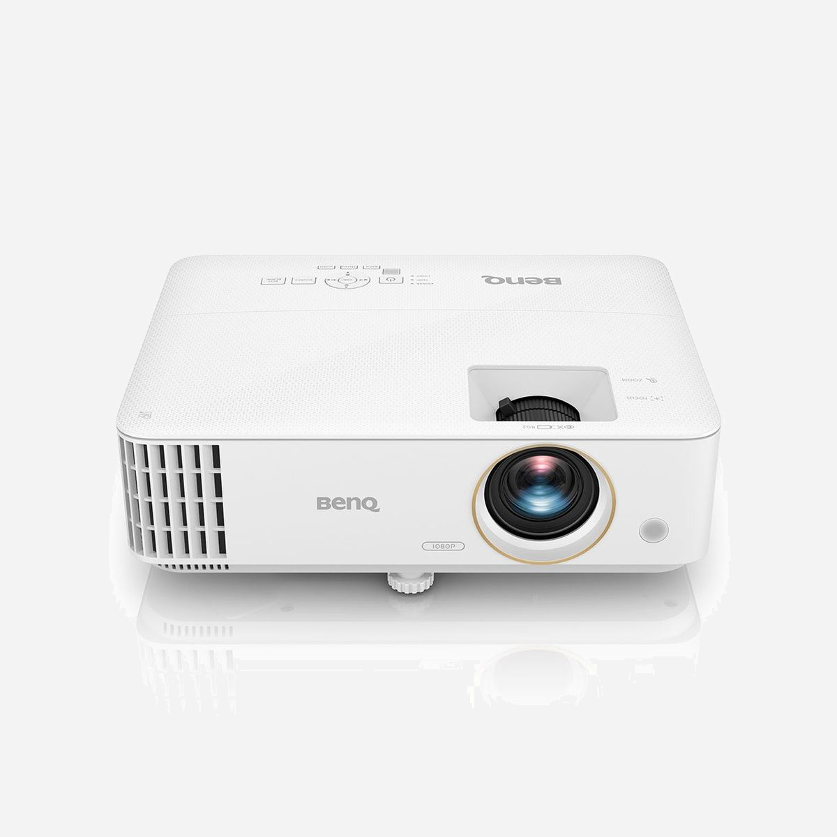 BenQ TH585P Projecteur DLP 3500 ANSI lumens 1080p (1920x1080), Ratio 1.5-1.65, Lampe 4000h (10000h éco), HDMI 1.4, 10W, Blanc - BenQ TH585P. Luminosité du projecteur: 3500 ANSI lumens, Technologie de projection: DLP, Résolution native du projecteur: 1080p (1920x1080). Type de source lumineuse: Lampe, Durée de vie de la source lumineuse: 4000 h, Durée de vie de la source lumineuse (mode économique): 10000 h. Ratio de zoom: 1.1:1, Ratio de projection: 1.5 - 1.65, Décalage: 100%. Résolutions graphiques prises en charge: 1920 x 1200 (WUXGA), Modes couleur vidéo: Cinéma Bright, Cinéma, Digital cinema, Jeu, Salon, Sports. Type d'interface série: RS-232, Type de connecteur HDMI: Pleine taille