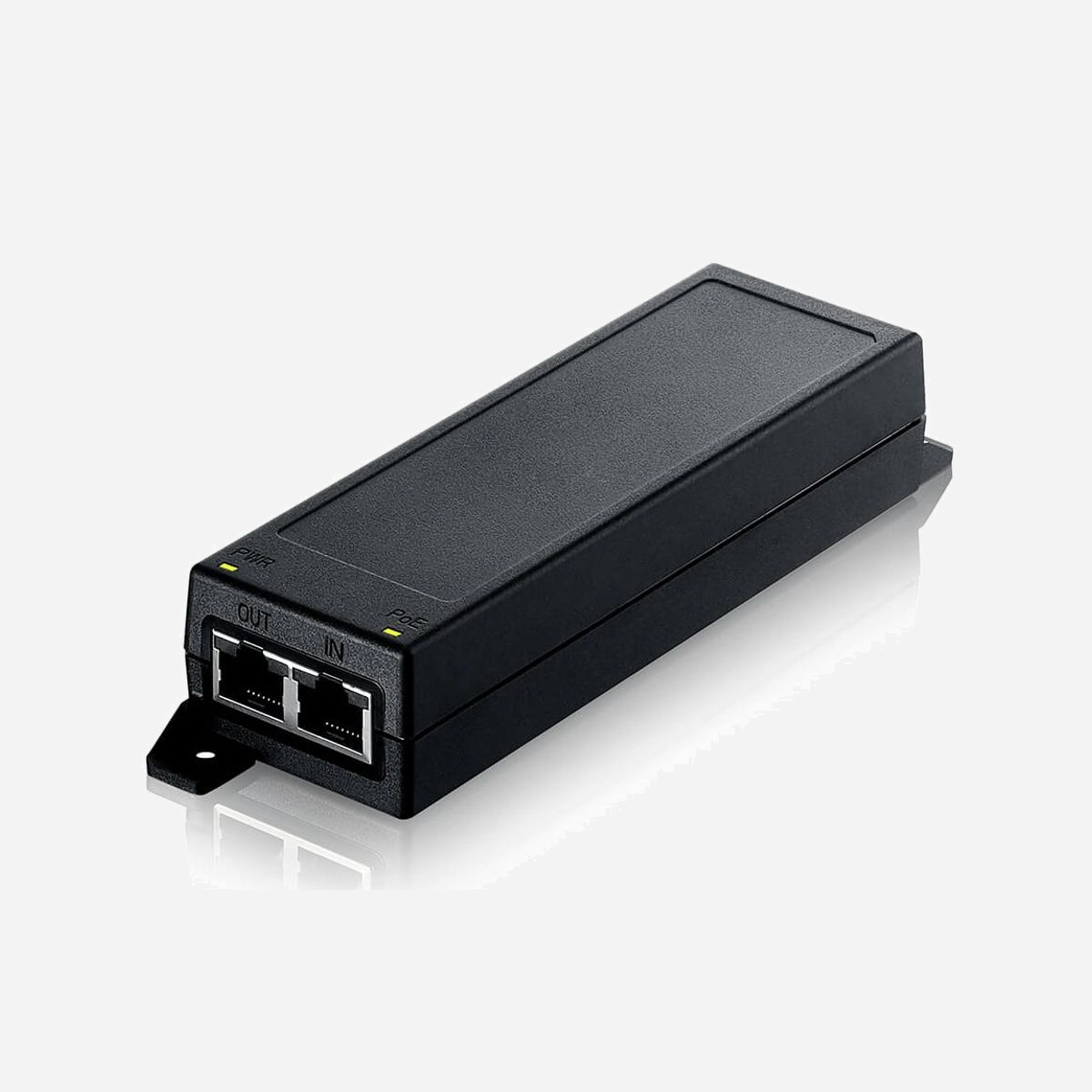 Zyxel PoE Injector Gigabit Ethernet 2.5 GbE 30W - Standards IEEE 802.3ab/at/bz/u - 2 Ports RJ-45 - PoE - Alimentation 100-240V - Noir - Zyxel PoE12-30W. Type d'interface Ethernet: 2.5 Gigabit Ethernet, LAN Ethernet : taux de transfert des données: 100,1000,2500 Mbit/s, Standards réseau: IEEE 802.3ab, IEEE 802.3at, IEEE 802.3bz, IEEE 802.3u. Couleur du produit: Noir. Puissance de sortie: 30 W, Tension d'entrée: 100 - 240 V, Fréquence d'entrée: 50/60 Hz. Largeur: 140 mm, Profondeur: 45,5 mm, Hauteur: 30 mm