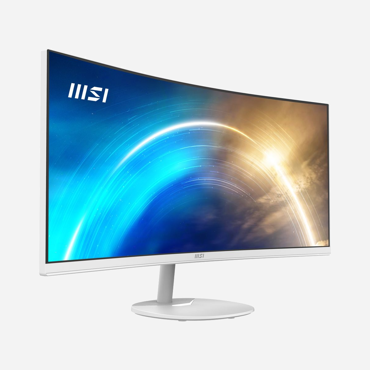 MSI Pro MP341CQW - Écran PC Incurvé 34" UltraWide Quad HD (3440x1440) VA 100Hz 1500R, 300cd/m², 2xHDMI 2.0b, DP 1.2a, AMD FreeSync, Blanc - <b>Un véritable PRO de la productivité</b><br>Élargissez votre horizon avec l'écran PRO MP341CQW 21:9 ultrapanoramique et plongez totalement au cœur de votre film.<br><br><b>Un véritable PRO de la productivité</b><br>Travaillez sur votre PRO MP341CQW comme si vous travailliez sur deux écrans en ouvrant facilement plusieurs fenêtres en même temps.<br><br><b>Taux de rafraîchissement de 100 Hz</b><br>Le taux de rafraîchissement de 100 Hz de cet écran apporte une meilleure expérience de visionnage. Plus le nombre d'images affichées à la seconde est élevé, moins vos yeux ont besoin de travailler !<br><br><b>Un écran incurvé pour plus de productivité et de confort</b><br>Profitez d'une expérience immersive lors de votre travail ou de votre divertissement grâce à la courbure 1500R de la dalle.<br><br><b>Productivité et efficacité améliorées</b><br>Concentrez-vous parfaitement sur ce que vous êtes en train de faire grâce à un angle de vision naturel.<br><br><b>Un écran agréable pour les yeux</b><br>La distance focale plus uniforme garantit une expérience plus confortable pour vos yeux.<br><br><b>Protection des yeux et confort</b><br>Cet écran est idéal pour travailler et se divertir car sa courbure permet de réduire la fatigue oculaire et d'améliorer le confort visuel.<br><br><b>Certification TÜV - Technologie antiscintillement</b><br>Avec la technologie antiscintillement de MSI, l'écran reçoit un courant de sortie stable, ce qui résulte en une excellente protection contre la sécheresse et la fatigue oculaires mais également en une grande réduction du risque de devoir porter des lunettes dans le futur.<br><br><b>Un champ de vision perçu plus large</b><br>Cet écran vous offre un champ de vision plus large et plus immersif, sans vous faire souffrir de fatigue oculaire.<br><br><b>Vivez une expérience plus naturelle</b><br>L'écran PRO PRO MP341CQW incurvé vous offre une expérience plus naturelle qui vous aide à mieux vous concentrer sur votre travail ou votre divertissement.<br><br><b>Fixations VESA</b><br>Profitez d'un espace bien organisé grâce au support du système de fixation VESA ! Vous pourrez par exemple fixer un mini PC compatible à l'arrière de votre écran ou bien fixer votre écran à un bras MSI MAG MT81 afin de facilement partager des informations avec les personnes qui se trouvent autour de vous.<br><br><b>Affichage sur deux écrans</b><br>L'affichage sur deux écrans vous permet d'optimiser votre efficacité et votre productivité, par exemple quand vous voudrez prévisualiser vos données tel que le contenu de votre site de e-commerce.<br><br><b>Support de multiples sources</b><br>Les sources d'entrée (2 x HDMI™ et 1 x DP) améliorent votre expérience de travail ou d'apprentissage à la maison en vous permettant d'utiliser plusieurs périphériques.<br><br><b>Plusieurs modes</b><br><b>d'affichage prédéfinis</b><br>Les modes d'affichage pré-calibrés Film, FPS et RTS optimisent instantanément les niveaux de gamma de noir, les taux de contraste et la précision des images, et le mode Réduction de la lumière bleue protègent vos yeux contre la fatigue oculaire. Grâce à ces modes, vous profitez d'une grande qualité d'images et d'un grand confort d'utilisation.<br><br><b>MSI Display Kit</b><br>Le logiciel exclusif MSI Display Kit est un outil pratique et intelligent pour paramétrer au mieux l'affichage de votre écran. Il vous permet par exemple de régler les couleurs et la disposition de l'écran.<br><br><b>Haut-parleurs intégrés</b><br>Grâce aux deux haut-parleurs intégrés, vous pourrez écouter vos fichiers audio, participer à des réunions en ligne ou éditer des vidéos sans avoir à brancher d'enceintes externes ou utiliser un casque audio.