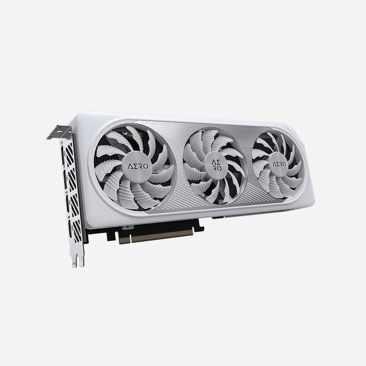 GIGABYTE AERO GeForce RTX 4060 Ti OC 8G, 8GB GDDR6, Fréquence Boost 2580MHz, 4352 CUDA Cores, PCI Express 4.0, 2x DP 1.4a, 2x HDMI 2.1a - GIGABYTE AERO GeForce RTX 4060 Ti OC 8G. Processeur graphique famille: NVIDIA, Processeur graphique: GeForce RTX 4060 Ti. Mémoire carte graphique distincte: 8 Go, Type de mémoire de l'adaptateur graphique: GDDR6, Mémoire Bus: 128 bit. Résolution maximale: 7680 x 4320 pixels. Version DirectX: 12 Ultimate, Version OpenGL: 4.6. Type d'interface: PCI Express 4.0. Type de refroidissement: Actif, Nombre de ventilateurs: 3 ventilateur(s)