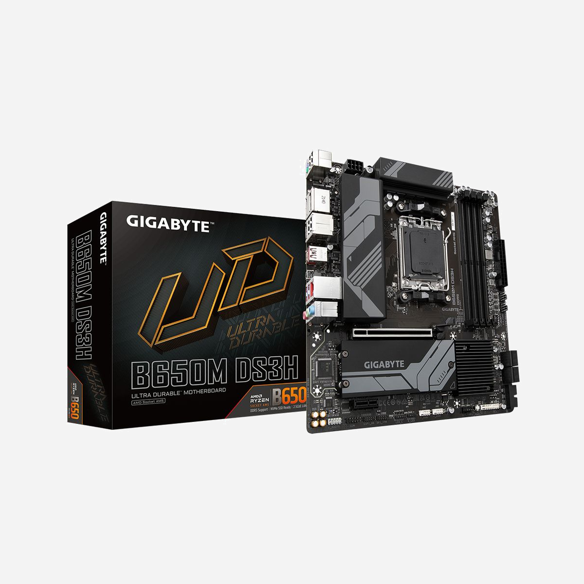 GIGABYTE B650M DS3H : Carte mère AMD AM5 Ryzen 7000/8000/9000, DDR5 jusqu'à 8000MHz (OC), 2x M.2 PCIe 4.0, LAN 2.5GbE, USB 3.2 Gen 2 - Améliorez votre expérience informatique avec les séries de cartes mères renommées de GIGABYTE : AORUS, AERO et GIGABYTE. Dotées de designs innovants et de fonctionnalités avancées, ces cartes offrent des performances et une fiabilité exceptionnelles. Que vous soyez un joueur, un créateur de contenu ou un professionnel, nos séries répondent à vos besoins, en garantissant une qualité sans compromis et une technologie de pointe.