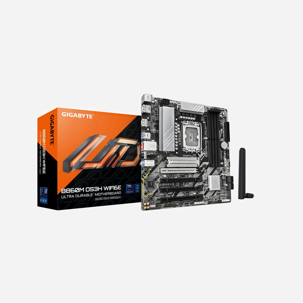 GIGABYTE B860M DS3H WIFI6E : Carte mère Intel Core Ultra LGA 1851, DDR5 jusqu'à 9066MHz, Double M.2 PCIe 5.0/4.0, LAN 2.5GbE, Wi-Fi 6E - Améliorez votre expérience informatique avec les séries de cartes mères renommées de GIGABYTE : AORUS, AERO et GIGABYTE. Dotées de designs innovants et de fonctionnalités avancées, ces cartes offrent des performances et une fiabilité exceptionnelles. Que vous soyez un joueur, un créateur de contenu ou un professionnel, nos séries répondent à vos besoins, en garantissant une qualité sans compromis et une technologie de pointe.