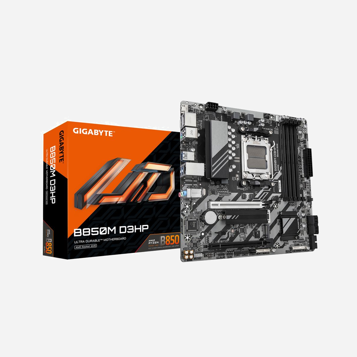 GIGABYTE B850M-D3HP : Carte Mère AMD AM5 Ryzen 7000/8000/9000, DDR5 jusqu'à 8200MHz (OC), 2x M.2 PCIe 5.0/4.0, GbE LAN, USB 3.2 Gen 2 - Améliorez votre expérience informatique avec les séries de cartes mères renommées de GIGABYTE : AORUS, AERO et GIGABYTE. Dotées de designs innovants et de fonctionnalités avancées, ces cartes offrent des performances et une fiabilité exceptionnelles. Que vous soyez un joueur, un créateur de contenu ou un professionnel, nos séries répondent à vos besoins, en garantissant une qualité sans compromis et une technologie de pointe.