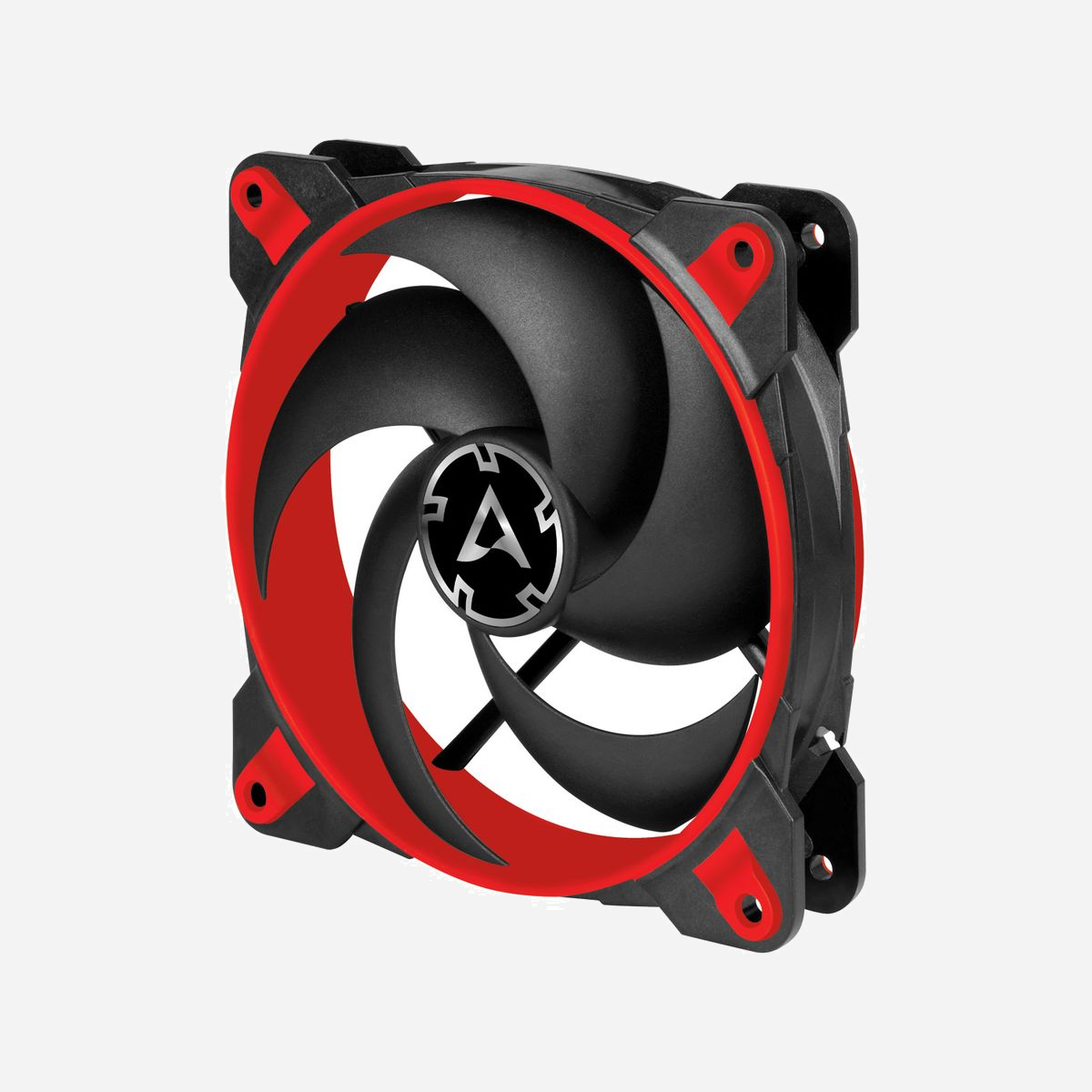 ARCTIC BioniX P120 Ventilateur 12cm Noir/Rouge, 200-2100 RPM, 0.45 Sone, 114.79 m³/h (67.56 CFM), Palier FDB, PWM 4-Pin, 120x120x27mm - ARCTIC BioniX P120. Type: Ventilateur, Diamètre du ventilateur: 12 cm, Vitesse de rotation (min): 200 tr/min, Vitesse de rotation (max): 2100 tr/min, Niveau de bruit: 0,45 sone, Flux d'air: 114,79 m³/h, Type de roulement: Palier à dynamique des fluides (FDB). Tension: 12 V. Largeur: 120 mm, Profondeur: 120 mm, Hauteur: 27 mm. Couleur du produit: Noir, Rouge