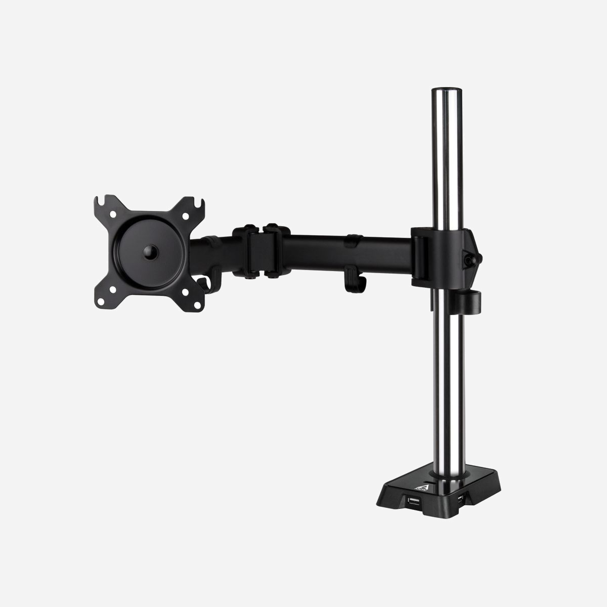 ARCTIC Support écran bureau Z1 (Gen 3) Noir pour écran jusqu'à 38" (96.5cm), VESA 75/100, charge max. 15kg, USB 2.0, inclinaison +/-15°, pivot 180° - ARCTIC Z1 (Gen 3). Capacité de charge maximale: 15 kg, Taille maximale de l’écran: 96,5 cm (38"), Compatibilité interface de montage (min): 75 x 75 mm, Compatibilité interface de montage (max): 100 x 100 mm. Réglage de la hauteur, Angle d'inclinaison: -15 - 15°. Couleur du produit: Noir