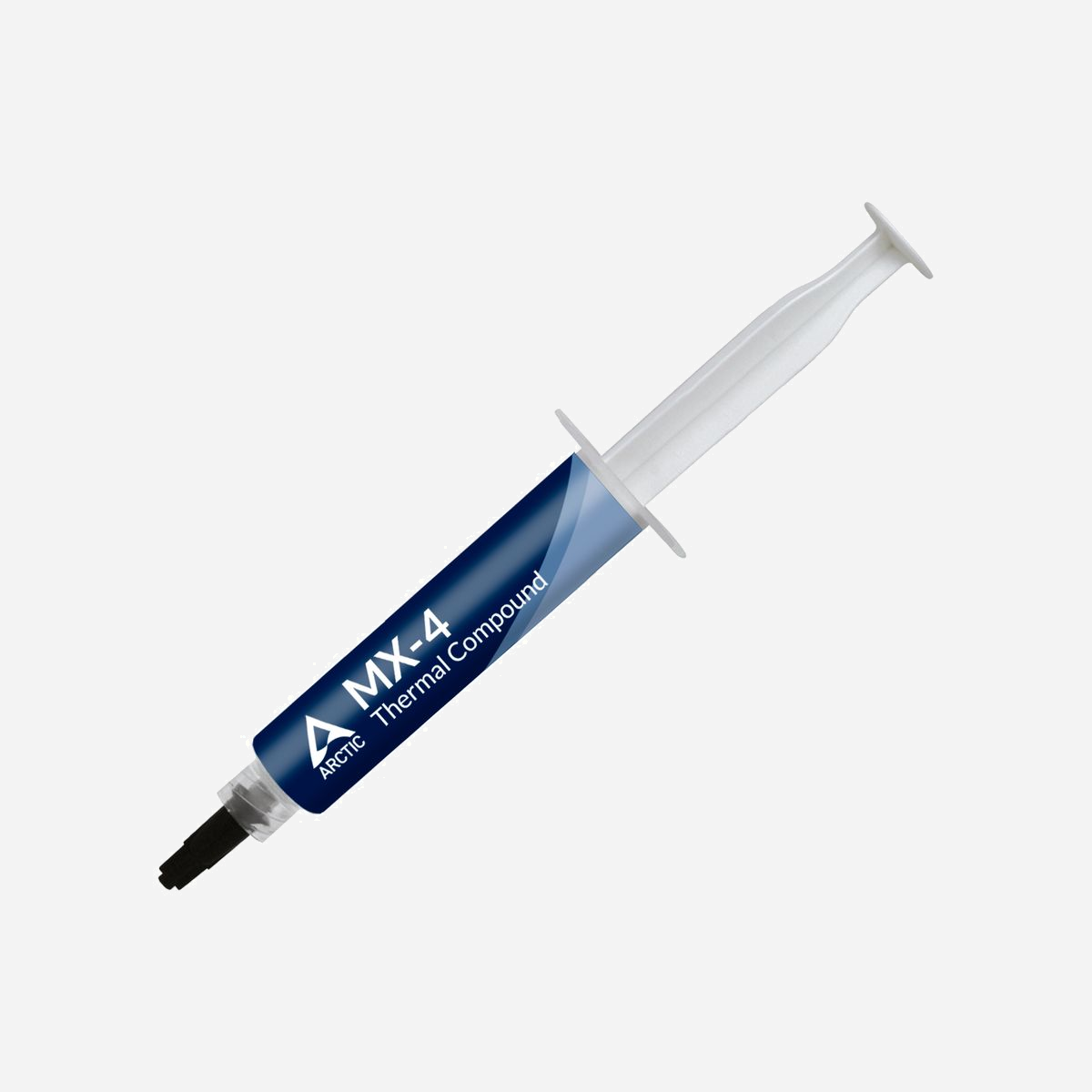 ARCTIC MX-4 Pâte Thermique 20g - Conductivité 8.5 W/m·K, Densité 2.5 g/cm³, Non-Conductrice, Non-Capacitive - Réf: ACTCP00001B - ARCTIC MX-4. Type: Pâte thermique, Сonductibilité de la chaleur: 8,5 W/m·K, Densité: 2,5 g/cm³. Poids: 20 g. Quantité: 1 pièce(s), Largeur du colis: 159 mm, Profondeur du colis: 21 mm. Pays d'origine: Hong Kong