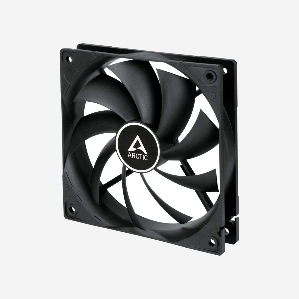 ARCTIC F12 - Ventilateur 120mm pour Boîtier PC - 0-1350 RPM - 90.1 m³/h (53 CFM) - 0.3 Sone - Palier FDB - 12V - Noir - ARCTIC F12. Type: Ventilateur, Diamètre du ventilateur: 12 cm, Vitesse de rotation (min): 0 tr/min, Vitesse de rotation (max): 1350 tr/min, Niveau de bruit: 0,3 sone, Flux d'air: 90,1 m³/h, Pression d'air minimum: 1 mmH2O, Type de roulement: Palier à dynamique des fluides (FDB). Tension: 12 V. Largeur: 120 mm, Profondeur: 120 mm, Hauteur: 25 mm. Couleur du produit: Noir