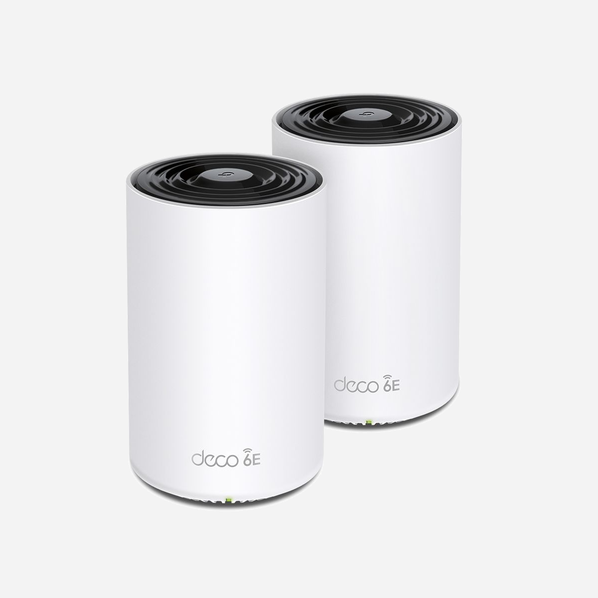 TP-Link Deco XE75 Pro (2-pack) Système Mesh Tri-bande Wi-Fi 6E (802.11ax) 2.4/5/6GHz, Quad-Core 1.7GHz, 3x RJ45, MU-MIMO, BeamForming, Contrôle Parental - TP-Link Deco XE75 Pro (2-pack). Couleur du produit: Blanc, Type d'antenne: Interne, Type de produit: Système maillé. Bande Wi-Fi: Tri-bande (2,4 GHz / 5 GHz / 6 GHz), Norme Wi-Fi: Wi-Fi 6E (802.11ax), Standards wifi: 802.11a, Wi-Fi 5 (802.11ac), 802.11b, Wi-Fi 6 (802.11ax), 802.11g, Wi-Fi 4 (802.11n), Wi-Fi 6E.... Fréquence du processeur: 1,7 GHz, Pare-feu de sécurité: SPI Firewall, Fonctions contrôle parental: Heure du coucher, Profils personnalisés, Pause the Internet, Time rewards, Filtre de contenu,.... Tension d'entrée AC: 100 - 240 V, Fréquence d'entrée AC: 50 - 60 Hz, Tension sortie de l'adaptateur secteur: 12 V. Certification: CE, FCC, RoHS