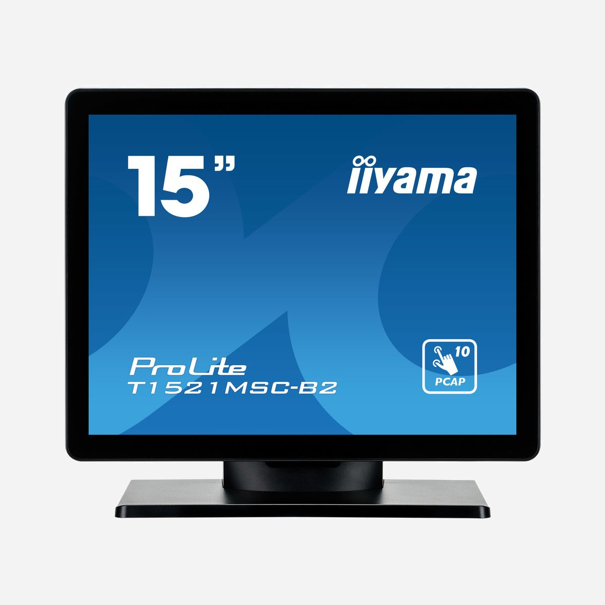 Iiyama ProLite T1521MSC-B2 Moniteur Tactile 15" XGA LED 1024x768, Temps de Réponse 8ms, Angle de Vision 170°/160°, Haut-Parleurs, VESA - iiyama ProLite T1521MSC-B2. Taille de l'écran: 38,1 cm (15"), Résolution de l'écran: 1024 x 768 pixels, Type HD: XGA, Technologie d'affichage: LED, Surface d'affichage: Mat, Temps de réponse: 8 ms, Format d'image: 4:3, Angle de vision horizontal: 170°, Angle de vision vertical: 160°. Haut-parleurs intégrés. Montage VESA. Couleur du produit: Noir
