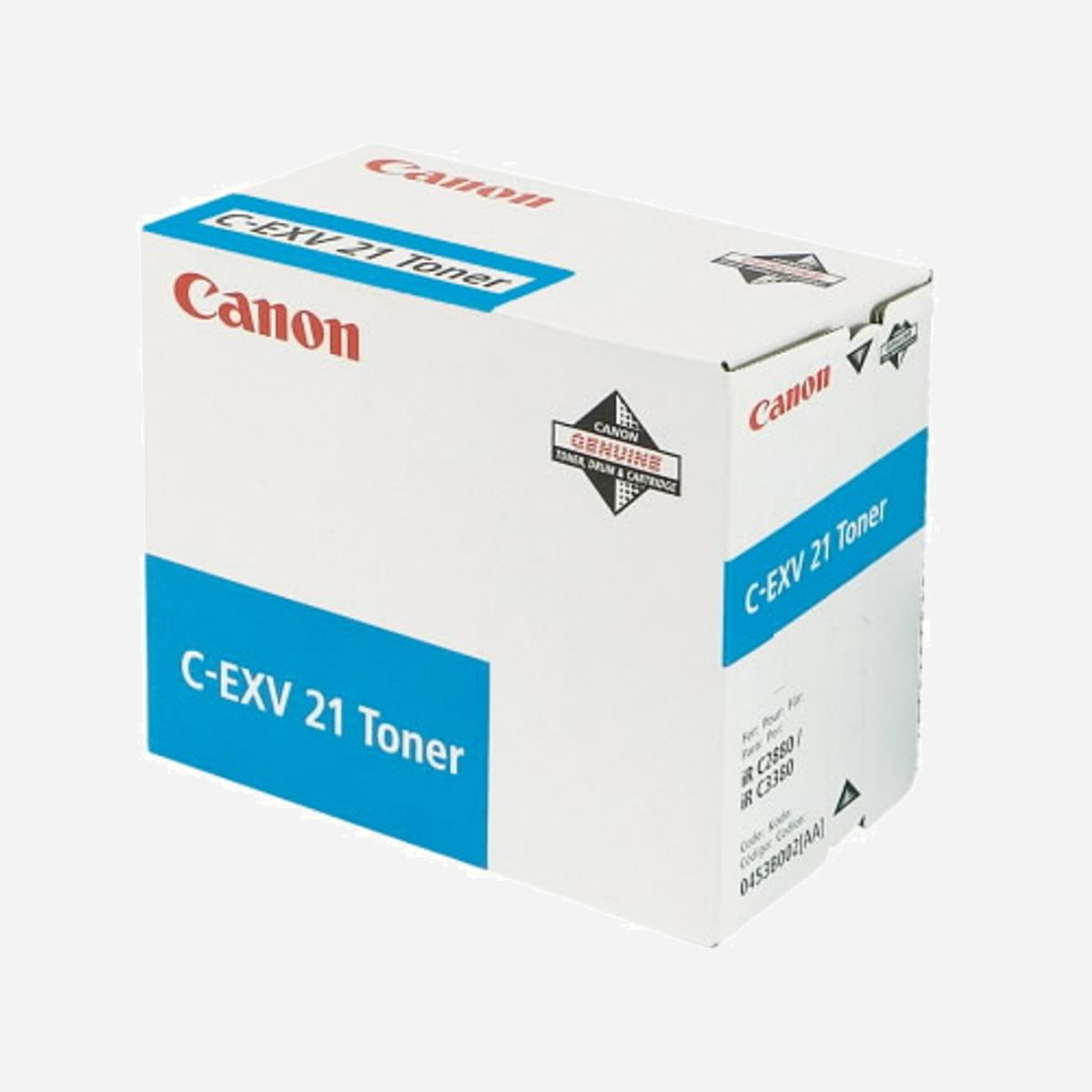 Canon C-EXV 21 Cartouche Toner Cyan Original - 0453B002 - 14000 pages - Impression Laser - Compatibilité IR-C 2880/3380 - Canon C-EXV 21. Rendement par page de toner de couleur: 14000 pages, Couleurs d'impression: Cyan, Quantité: 1 pièce(s)