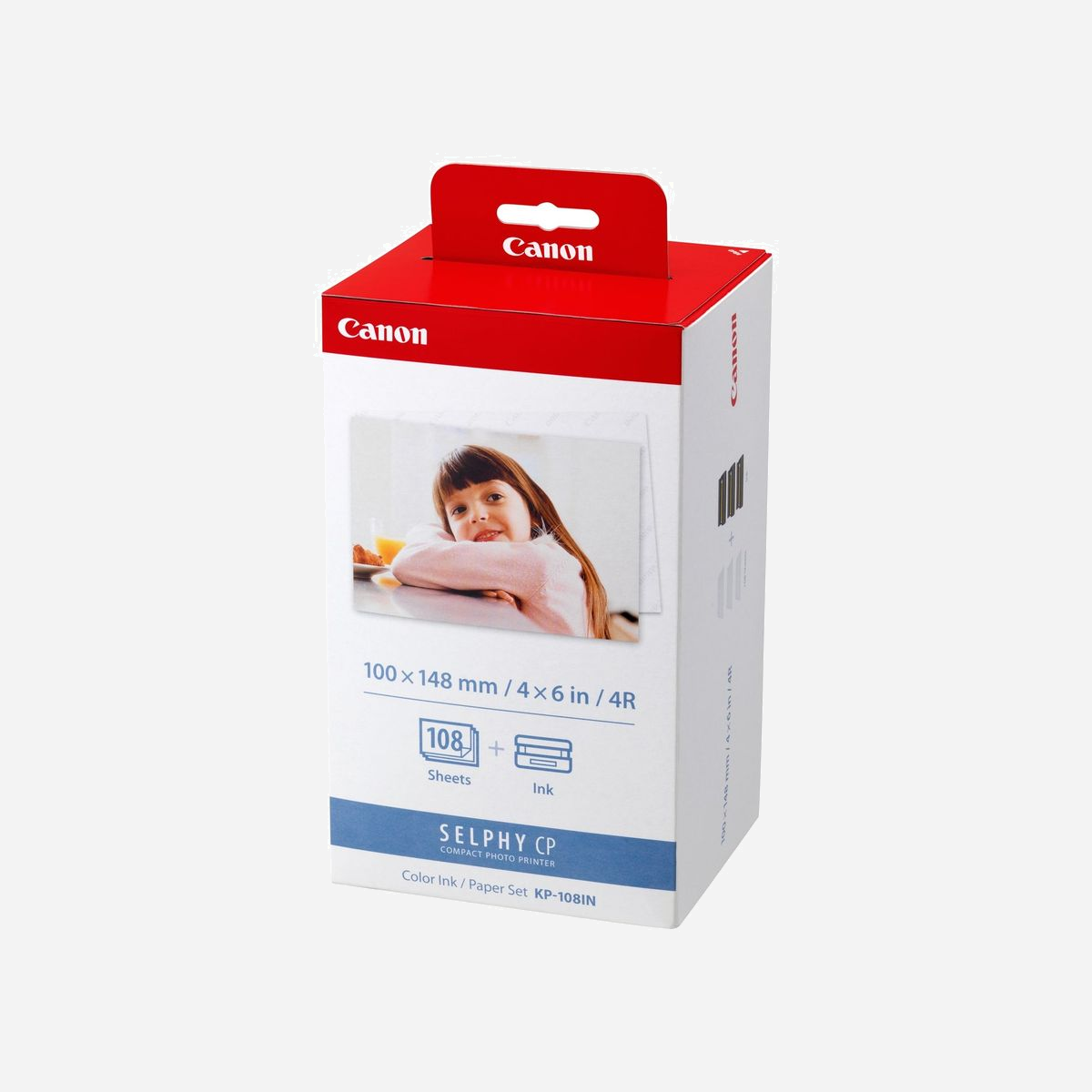 Canon KP-108IN Pack Papier Photo 108 Feuilles 101.6x152.4mm Jet d'encre Couleur Compatible Canon SELPHY Compact (Référence: 3115B001) - Vos photos sont faciles à partager avec l'imprimante SELPHY grâce aux technologies intelligentes et au design convivial Canon. Une imprimante photo compacte SELPHY vous permet d'imprimer en quelques secondes des photos belles et durables prises par une vaste gamme d'appareils. Amusez-vous à essayer les effets créatifs, les différentes mises en page et les formats d'impression variés.