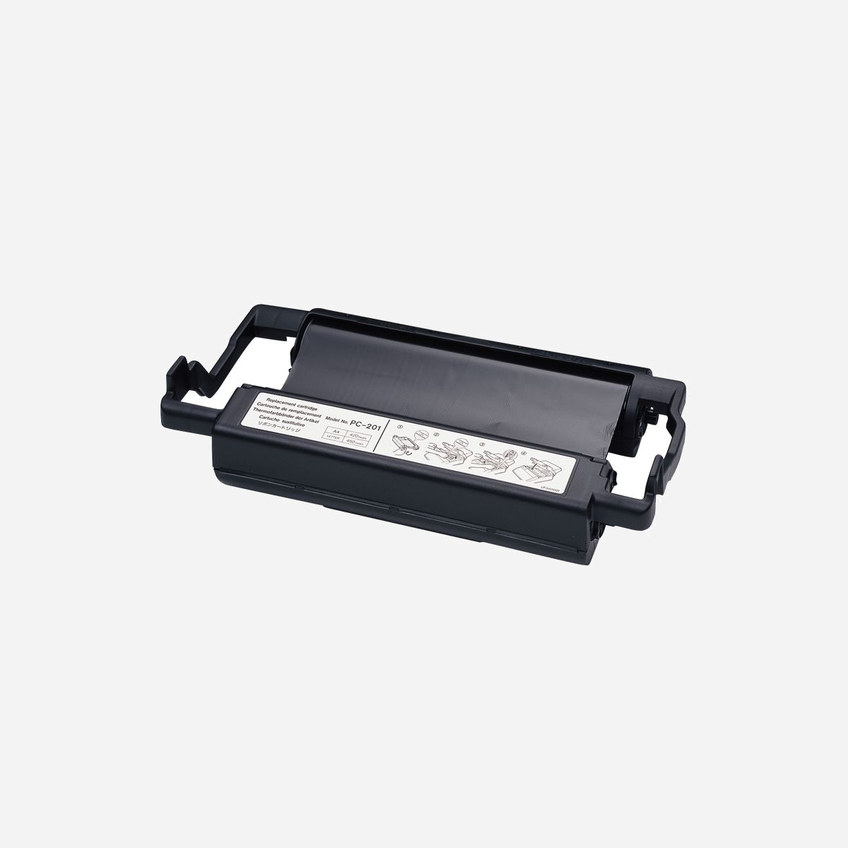 Brother PC-201 Cartouche Télécopie + Bobine 420 Pages Noir, Transfert Thermique, FAX-1010/1020/1030, 85x320x190mm, 497g - Cette cartouche pour fax est compatible avec les modèles FAX-1010 / FAX-1020 / FAX-1030 / FAX-1020e / FAX-1030e / FAX-1020Plus / FAX-1030Plus et permet d’imprimer environ 450 pages. Grâce aux consommables Brother, votre appareil fonctionnera toujours au mieux de ses capacités.