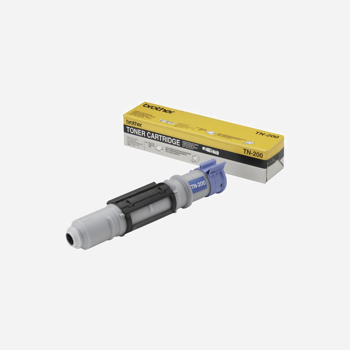 Brother TN-200 - Cartouche de Toner Noir Originale - 2200 Pages - Technologie Laser - Compatibilité: FAX-8000P, HL-720, MFC-9050 - Dimensions: 70x280x59 mm - Chez Brother, nous testons rigoureusement toutes nos cartouches, y compris cette cartouche de toner noire TN-200, pour garantir la plus grande fiabilité professionnelle possible aux utilisateurs. <br><br>Bien qu'il soit facile de trouver des cartouches d'autres marques pour un prix faible, ces cartouches ne sont tout simplement pas parfaitement compatibles avec votre imprimante Brother. Elles peuvent générer des problèmes en termes de qualité d'impression et de performances et ces problèmes peuvent parfois se révéler chers à réparer.<br><br>Grâce à la cartouche de toner TN-200 originale, votre imprimante continue de fonctionner sans accrocs : vous bénéficiez d'une valeur plus avantageuse sur le long terme et vous avez l'esprit tranquille, puisque vous savez que la configuration que vous utilisez est fiable.