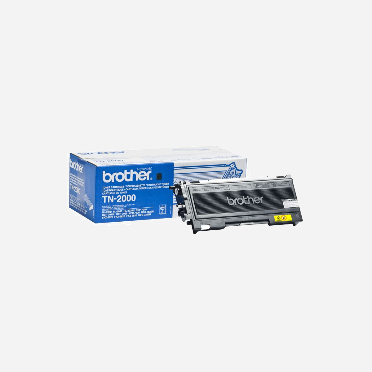 Brother TN-2000 Cartouche Toner Originale Noir, 2500 pages, Technologie Laser, Pour DCP-7010/HL-2040/MFC-7420 - Donnez vie à vos pages avec cette cartouche de toner noire TN-2000, conçue par des experts pour fonctionner parfaitement avec votre imprimante Brother et qui vous offre des résultats de très grande qualité au fil des utilisations.<br>Bien que l'utilisation de consommables non originaux moins chers puisse vous permettre de réaliser des économies à court terme, ces produits ne sont pas parfaitement compatibles avec votre imprimante. Ces produits de qualité inférieure peuvent provoquer des problèmes d'impression voire endommager votre imprimante : cela vaut-il la peine de courir le risque ?<br>En choisissant la cartouche TN-2000, vous continuez de profiter des meilleures performances de votre imprimante et vous conservez votre garantie. Vous optez ainsi pour la tranquillité.