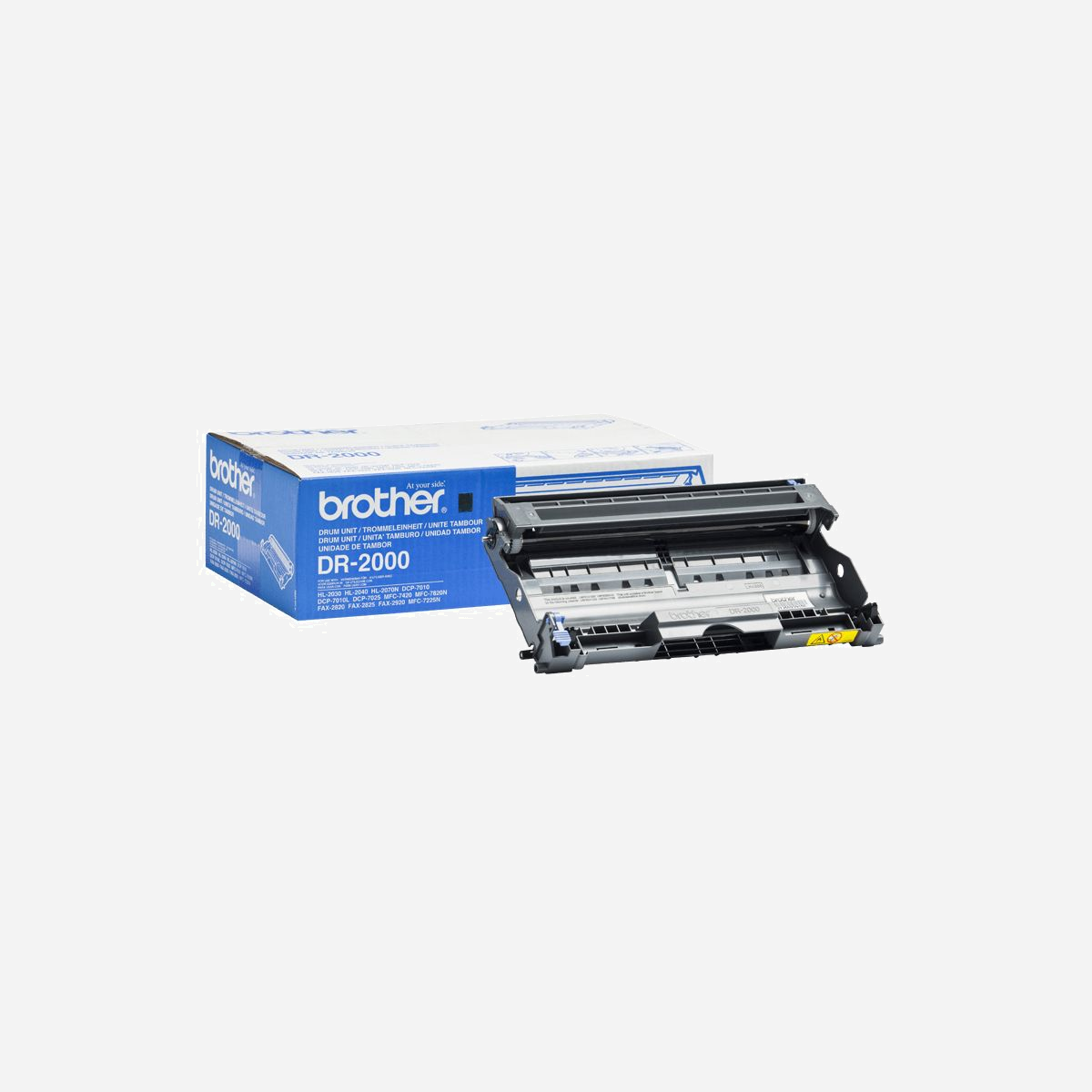 Brother DR-2000 Tambour Original Laser Noir, 12000 pages, Compatibilité DCP-7010/HL-2040/MFC-7420, Dimensions 207x110x355mm - Choisissez le tambour DR-2000 pour continuer d'obtenir des résultats exceptionnels à la hauteur de vos attentes avec votre imprimante Brother.<br><br>Bien qu'il soit possible de trouver des solutions de rechange moins chères, seul un tambour DR-2000 original garantit que votre imprimante continuera de fonctionner aussi rapidement et efficacement qu'elle le devrait. <br><br>Utiliser des consommables Brother est le seul moyen de continuer à profiter des performances optimales de votre imprimante et de conserver votre garantie.<br><br>Commandez votre tambour DR-2000 chez Brother dès aujourd'hui. Conçu pour conserver les performances optimales de votre imprimante Brother, ce tambour vous permet de bénéficier du meilleur rapport qualité-prix dans le temps.