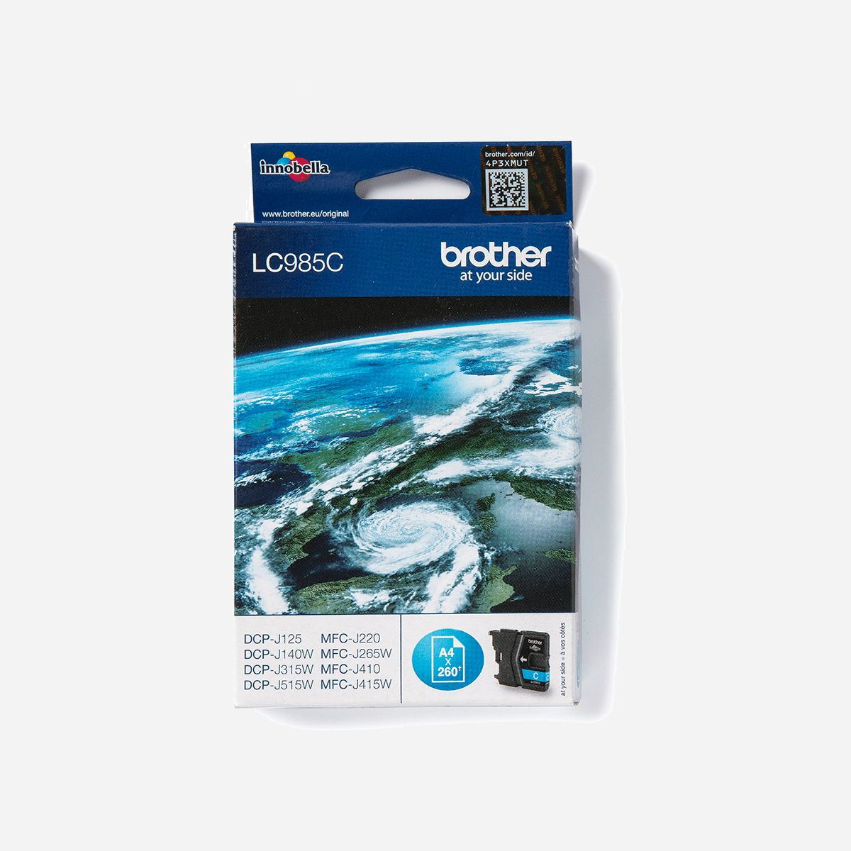 Brother LC985C Cartouche d'encre originale Cyan, 260 pages, compatible DCP-J515W, DCPJ125, DCPJ140W, DCPJ315W, MFCJ265W, MFCJ410, MFCJ415W - Brother prend en considération l’impact environnemental de ses cartouches d’encre, à chaque étape de leur cycle de vie, afin de réduire les déchets envoyés en décharge. Nos équipements et nos cartouches d’encre sont conçus pour que leur impact sur l’environnement soit aussi faible que possible. <br> <br>Cartouche d’encre originale Brother LC985C : toujours à la hauteur !