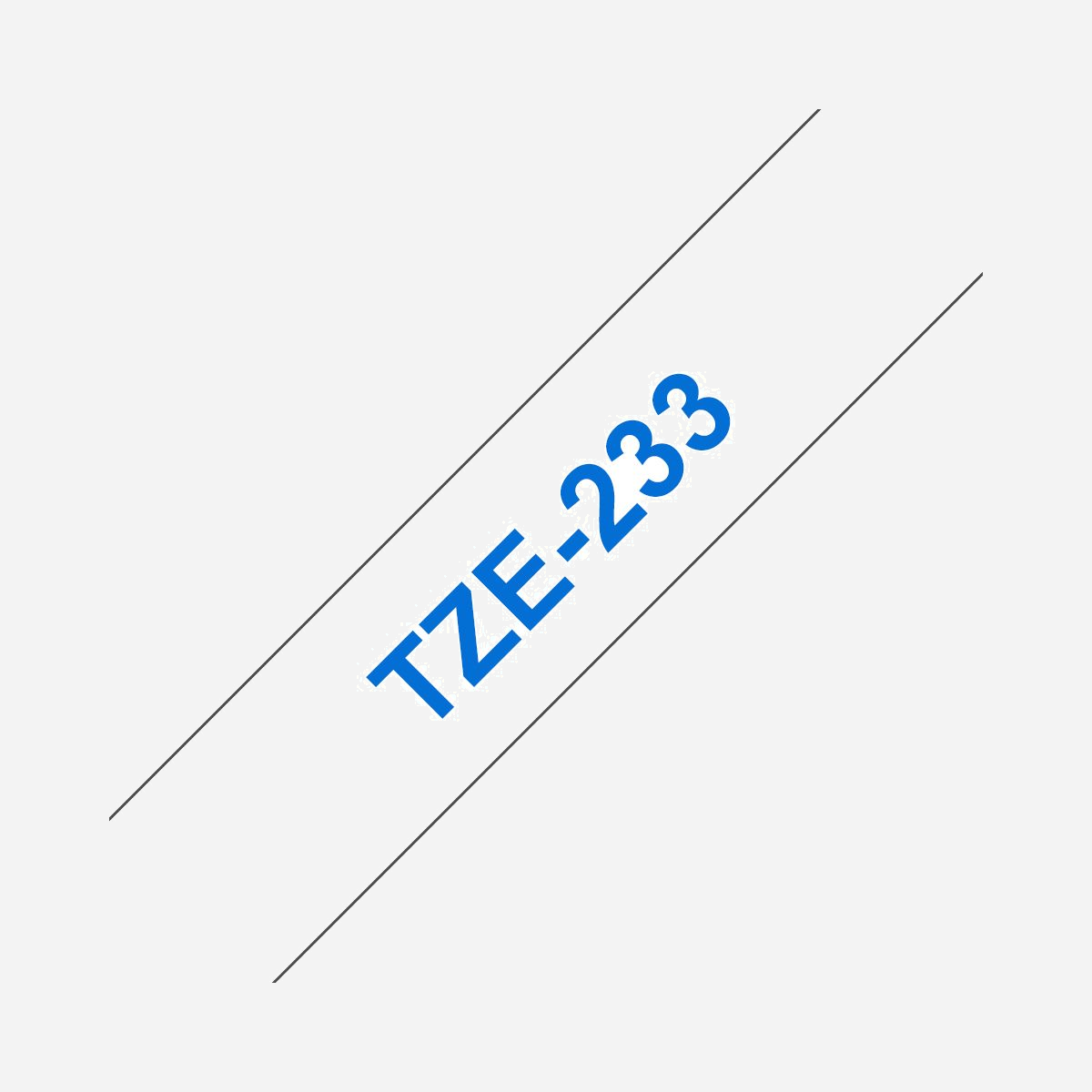 Ruban d'étiquette Brother TZE-233 Bleu sur Blanc Laminé 12mm x 8m - Compatibilité Brother P-touch - Dimensions 17x68x87mm - Pays d'origine Philippines - Cette cassette à ruban pour étiqueteuse TZe-233 Brother originale vous garantit des étiquettes précises, nettes et lisibles, qui dureront dans le temps.<br>À la fois pratique pour la maison, le bureau ou le lieu de travail, ce ruban laminé TZe-233 bleu sur blanc peut être utilisé pour tout étiqueter, du contenu de vos dossiers aux étagères, en passant par les clés USB, les câbles et tout autre équipement.<br>Ces étiquettes adhésives laminées ont été développées pour résister aux températures extrêmes ; elles résistent également aux produits chimiques, à l'abrasion, à la lumière du soleil ainsi qu'à l'eau. Ces étiquettes sont donc adaptées pour un usage intérieur et extérieur.<br>Les cassettes à ruban TZe sont simples et rapides à installer et sont disponibles en plusieurs tailles, couleurs et matériaux : votre machine P-touch pourra ainsi répondre à tous vos besoins en matière d'étiquetage.