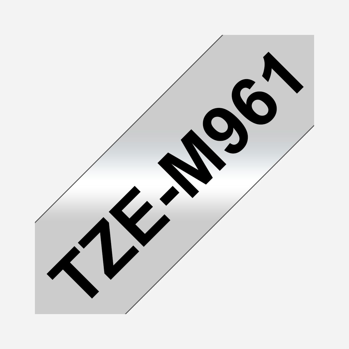 Brother TZe-M961 Ruban d'Étiquette Laminé 36mm Noir sur Argent Métallique Mat 8m, Type TZe, Adhésif Standard, Dimensions 40x70x100mm - Ce ruban TZe-M961 a été rigoureusement testé par l'équipe Brother pour être aussi durable et fiable que possible. <br>Cette cassette à ruban pour étiqueteuse noir sur argent métallique mat de 36 mm est idéale pour identifier les équipements enregistrés dans le registre des actifs de votre organisation. Elle convient également dans le cadre de tests de sécurité électrique, pour afficher la date du test le plus récent et la date du prochain test. <br>Grâce à un design étanche, à un adhésif qui colle sur toutes les surfaces et à une technologie protégeant des altérations, le ruban et votre texte resteront intacts dans les conditions les plus extrêmes. <br>Avec la finition mate du ruban TZe-M961 laminé, la brillance ne vous gênera pas pour lire le texte.<br>Choisir le ruban pour étiqueteuse TZe-M961 Brother original vous garantit également de bénéficier des performances optimales de votre machine et de continuer à obtenir des résultats clairs, lisibles et durables.