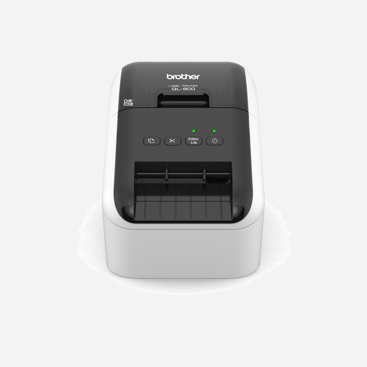 Brother QL-800 Imprimante Étiquettes Thermique Directe 300x600 DPI 148mm/s USB 2.0 Massicot Auto Largeur Max 62mm Codes Barres Intégrés 6Mo - La QL-800 est une imprimante d'étiquettes connectable en USB permettant de créer des étiquettes sur-mesure à l'aide du logiciel d'édition gratuit P-touch Editor. Elle utilise les rouleaux DK en version continue ou encore au format étiquettes pré-découpés.