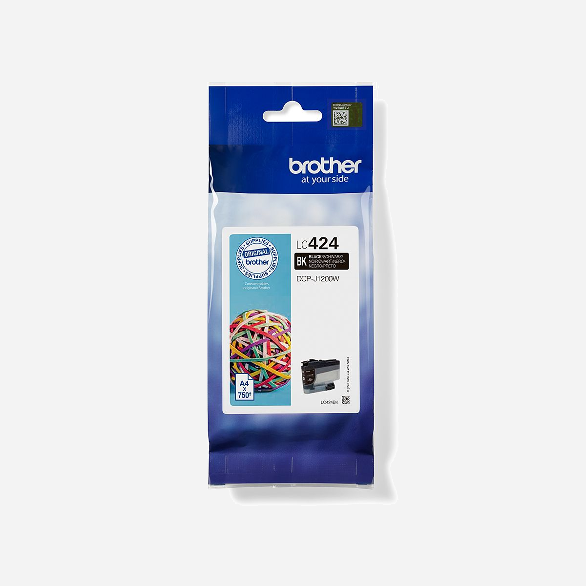 Brother LC424BK Cartouche d'encre Noir Original - Rendement 750 pages - Compatible DCP-J1200W - Dimensions 90x20x170 mm - Vous recherchez une cartouche qui offre des performances optimale à chaque impression ? La cartouche d'encre noire LC424BK de Brother possède les propriétés de résistance à la décoloration qui garantissent des impressions fluides, fiables et de qualité supérieure, de la première à la dernière impression. Nos encres parfaitement équilibrées permettent à votre imprimante de fonctionner de manière optimale.<br>Brother prend en considération l’impact environnemental de ses cartouches d’encre, à chaque étape de leur cycle de vie, afin de réduire ses déchets. Nos équipements et nos cartouches d’encre sont conçus pour que leur impact sur l’environnement soit aussi faible que possible. <br>Cartouche d’encre Brother LC424BK : toujours à la hauteur !