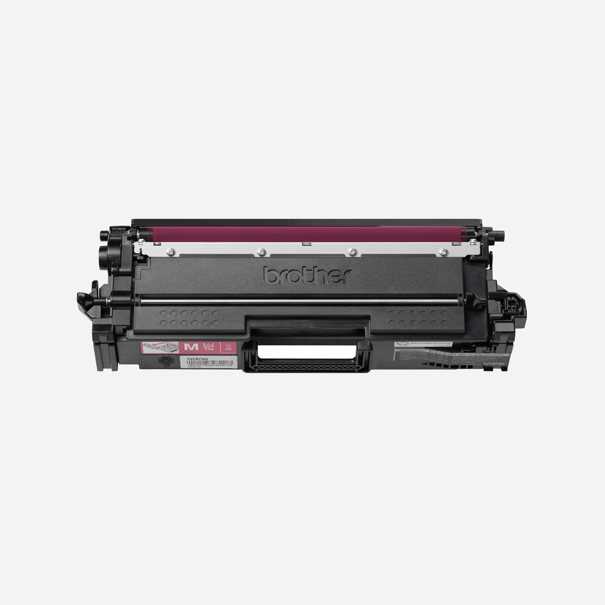 Brother TN-821XXLM - Cartouche Toner Magenta Originale Très Haute Capacité - 12000 pages - Compatible MFC-L9670CDN, MFC-L9630CDN - Certifié ISO/IEC 19798 - La cartouche originale de toner cyan TN821XXLM très haute capacité est conçue pour produire des impressions nettes et claires, à chaque fois.<br>Compatibles avec toute une gamme d'imprimantes, nos cartouches, simples à installer, vous aideront à produire des documents durables qui ne présentent aucun effet de bavure ou de fondu dans le temps.<br>Brother considère l'impact environnemental à chaque étape du cycle de vie de votre toner laser, ce qui réduit les déchets. Tous nos matériels et cartouches de toner sont conçus pour avoir le moins d'impact possible sur l'environnement.<br>Toner original Brother TN821XXLM : toujours à la hauteur.
