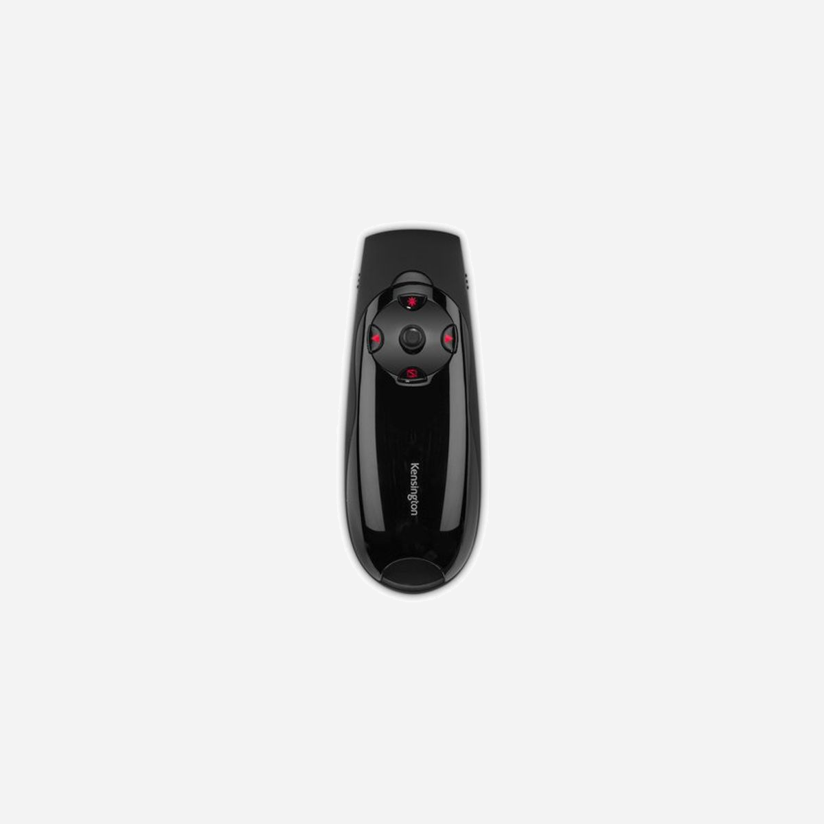 Kensington Presenter Expert K72425EU: Télécommande de présentation sans fil 2.4 GHz, pointeur laser rouge, portée 45m, contrôle curseur, compatible Windows/macOS - Avec la télécommande de présentation sans fil Presenter Expert avec pointeur laser rouge et contrôle du curseur, vous disposerez du matériel que les professionnels utilisent pour contrôler une pièce (et le curseur d’un ordinateur portable). Mettre en évidence des éléments à l’aide d’un pointeur ne suffit pas toujours. D’une simple pression sur un bouton, vous basculez entre les modes de présentation et de contrôle du curseur. Le récepteur sans fil 2,4 GHz se range facilement dans la télécommande et, dans la mesure où il est exclusivement appairé avec la télécommande, vous n’avez pas à vous soucier des interférences avec d’autres appareils.<br><br>Le joystick pour contrôler le curseur vous permet d’utiliser la télécommande comme une souris, en déplaçant le curseur vers le haut/bas et vers la gauche/droite.<br>Pointeur laser rouge<br>Fonctionnalités des boutons de commande rétroéclairés : avance et retour des diapositives, mise en pause de l’affichage et activation du pointeur laser rouge<br>Portée sans fil de 45 mètres pour pouvoir déambuler dans la pièce<br>Espace de rangement interne pour le récepteur USB sans fil afin d’éviter de le perdre<br>Connexion USB sans fil 2,4 GHz Plug & Play<br>Prise en main confortable, adaptée à la paume de votre main<br>Compatible avec Windows 10, 8.1, 8, 7 et Mac OS X<br>Contrôle des présentations Keynote et PowerPoint