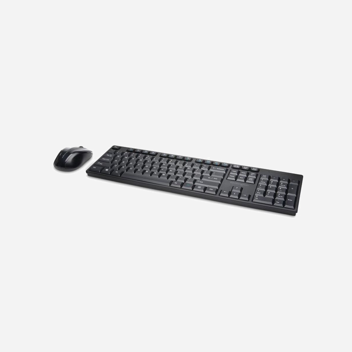 Kensington Kit Bureau Sans Fil Compact Pro Fit K75230FR : Clavier AZERTY, Souris 1200 DPI, 2.4 GHz, AES 128-bit, Portée 10m, Compatible Windows/macOS/ChromeOS - Le kit de bureau sans fil compact Kensington Pro Fit® est une solution fiable pour poste de travail professionnel. Avec son clavier de taille standard résistant aux éclaboussures, ses touches multimédia, sa souris ambidextre confortable et une protection par chiffrement AES, le kit de bureau sans fil compact Pro Fit vous permet de configurer un poste de travail sécurisé et parfaitement rangé.<br><br>Clavier compact standard avec touches multimédia pour une meilleure productivité et un accès rapide aux applications et fichiers fréquemment utilisés<br>Souris ambidextre procurant un confort optimal tout au long de la journée aux utilisateurs droitiers et gauchers, dotée d’un capteur optique 1 200 DPI pour un contrôle précis<br>Récepteur USB 2,4 GHz pour une connexion sans fil du clavier et de la souris fiable jusqu’à 10 mètres<br>Design professionnel avec touches compactes pour une saisie plus efficace et confortable<br>Connexion sans fil sécurisée qui protège les données sensibles contre les piratages potentiels grâce à la technologie de chiffrement AES 128 bits<br>Clavier résistant aux éclaboussures de café, d’eau et d’autres liquides<br>La fonction Plug & Play permet de brancher le récepteur sur un port USB de votre ordinateur et d’utiliser immédiatement le clavier et la souris<br>Optimisé pour les besoins de votre clavier et votre souris Windows 11.