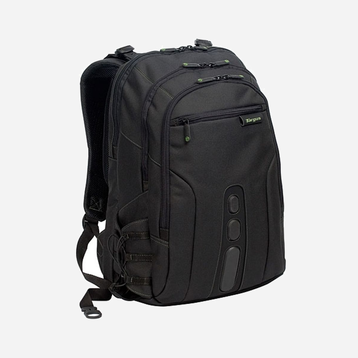 Targus EcoSpruce TBB013EU Sac à Dos 15.6" Polyester Noir 330x480x180mm, Compartiment 375x39x260mm, Tissu Recyclé, Résistant à l'Eau - Targus EcoSpruce est une collection de sacs ecologiques offrant aux ordinateurs portables la meme protection, durabilite et ergonomie superieures qui ont fait la renommee de Targus. Concue et fabriquee avec des materiaux recyclables elle contribue a reduire notre impact sur l’environnement.<br><br>Le tissu EcoSpruce est tisse avec une fibre polyester 100% PET fabriquee en reutilisant des bouteilles d’eau recyclees.<br><br>Le tissu ne contient pas de substances nocives, est conforme a la norme Bluesign, et est certifie Green Mark, une reference globale concue pour assurer le respect des normes ISO environnementales et des normes de tissu vert.<br><br>- Protection - Conçu pour protéger les portables équipés d’écrans allant jusqu’à 15.6".<br>- Aménagement - La poche pratique à accès rapide comprend un porte-clés, des boucles pour stylos, un porte-cartes de visite, des poches pour accessoires, un porte-bouteille et une poche pour lecteur MP3.<br>- Matériau - Tissu fabriqué avec des bouteilles plastique recyclées, Tirettes de fermeture caoutchoutées, Porte-bouteille, Fabrication sans PVC, Base résistante à l’eau.