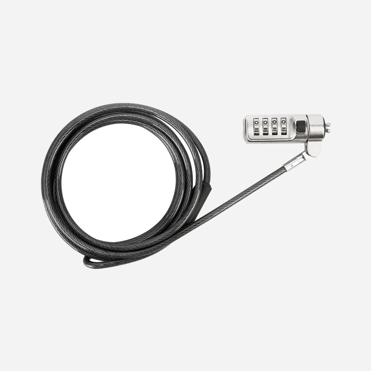 Targus ASP66GLX-S Câble Antivol à Combinaison pour Ordinateur Portable, Acier Galvanisé Noir, Longueur 165 m, Dimensions 2032 x 23 x 28 mm - Ce câble en acier galvanisé est le seul système qui permet de protéger son ordinateur portable avec un code et sans clef. Il vous suffit d’attacher le portable à un meuble fixe.