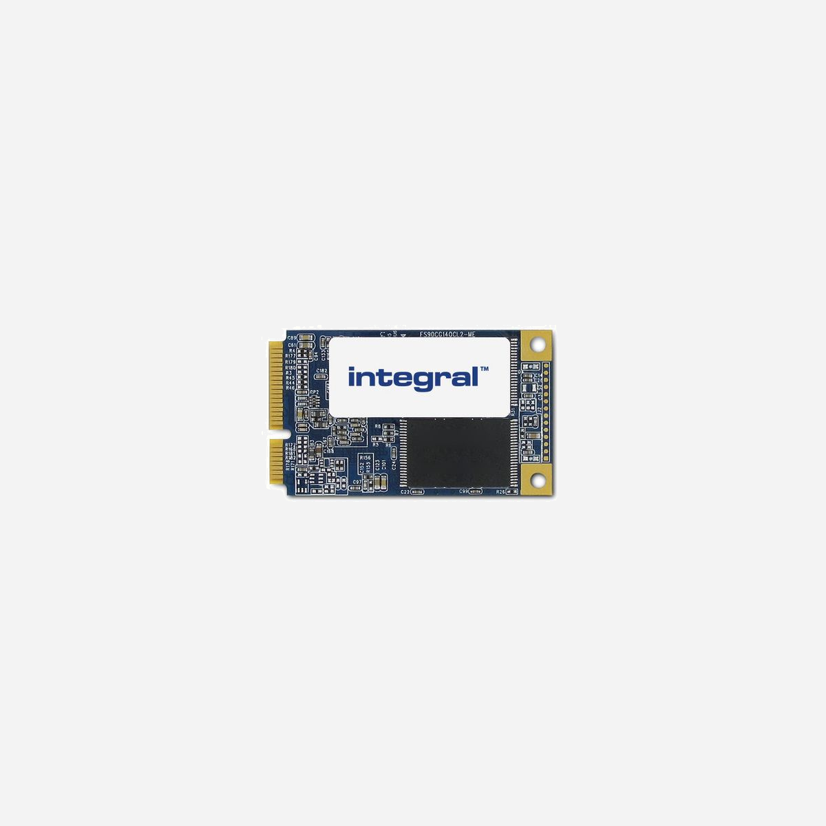 Integral SSD mSATA MO-300 128Go SATA III TLC, Lecture 480Mo/s, Écriture 400Mo/s, Contrôleur SMI SM2258XT, TBW 50, 29.9x50.8x3.45mm - Integral 128GB MSATA MO-300 SSD. Capacité du Solid State Drive (SSD): 128 Go, Facteur de forme SSD: mSATA, Vitesse de lecture: 480 Mo/s, Vitesse d'écriture: 400 Mo/s