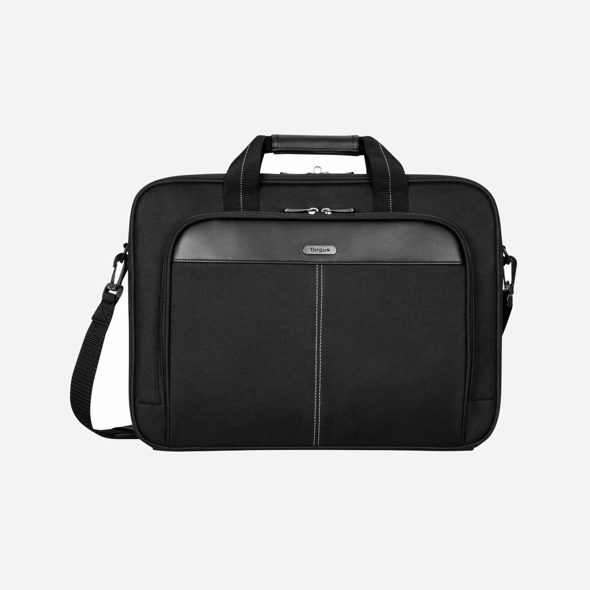 Targus TCT027GL Mallette 15.6" Noir : Polyester, Compartiment Unique, Poches Avant/Arrière, Sangle Épaule Amovible, Fixation Chariot, 420x334x66mm, 630g - Targus TCT027GL. Type d'étui: Malette, Taille maximale de l’écran: 39,6 cm (15.6"), Nombre de compartiments: 1, Sangle épaule. Poids: 630 g. Coloration de surface: Monochromatique
