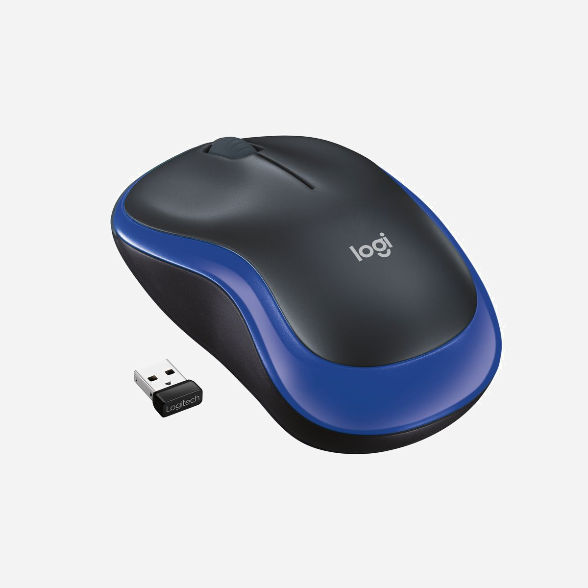 Logitech M185 Souris Optique sans Fil 2.4GHz 1000 DPI Ambidextre 3 Boutons (Noir/Bleu) Portée 10m, Compatible Windows/macOS/Linux, Pile AA 12 Mois - Logitech M185. Format: Ambidextre. Technologie de détecteur de mouvement: Optique, Interface de l'appareil: RF sans fil, Résolution en mouvement: 1000 DPI, Type de boutons: Boutons poussoirs, Quantité de boutons programmables: 3, Type Scroll: Roue. Source d'alimentation: Piles. Couleur du produit: Noir, Bleu