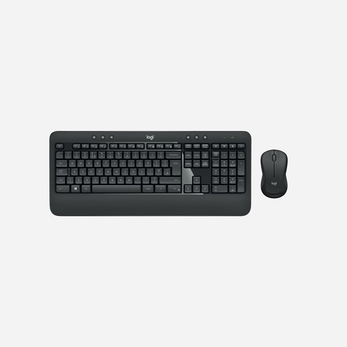 Logitech Ensemble Clavier QWERTZ Allemand + Souris Sans Fil USB, Clavier Membrane Taille Réelle, Portée 10m, Autonomie 36 mois (clavier), Noir/Blanc - Logitech 920-008675. Facteur de forme du clavier: Taille réelle (100 %). Style de clavier: Droit. Technologie de connectivité: Sans fil, Interface de l'appareil: USB, Interrupteur à clé de clavier: Clavier à membrane, Disposition des touches du clavier: QWERTZ. Repose-poignets. Utilisation recommandée: Universel. Couleur du produit: Noir, Blanc. Souris incluse