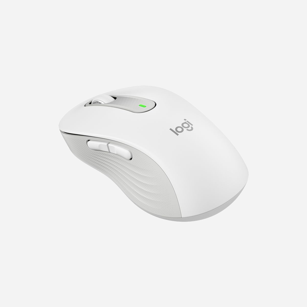 Logitech Signature M650 L - Souris Optique 4000 DPI RF sans fil + Bluetooth - 5 Boutons - Scroll Vertical - Autonomie 24 mois - Blanc - Compatible Windows, macOS, Linux, Android, iPadOS - Logitech Signature M650 L. Format: Droitier. Technologie de détecteur de mouvement: Optique, Interface de l'appareil: RF sans fil + Bluetooth, Résolution en mouvement: 4000 DPI, Type de boutons: Boutons poussoirs, Quantité de boutons programmables: 5, Type Scroll: Roue. Source d'alimentation: Piles. Couleur du produit: Blanc