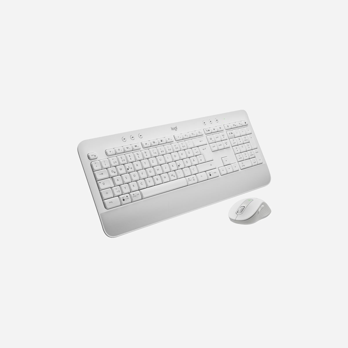 Logitech Ensemble Clavier QWERTZ Allemand + Souris Bluetooth, Récepteur USB Logi Bolt, 4000 DPI, Autonomie 24-36 mois, Blanc - Signature MK650 for Business. Une souris facile à déployer qui améliore la productivité de 50% par rapport au pavé tactile d'un ordinateur portable1. Avec deux modes de connexion, elle offre davantage de compatibilité que la plupart des marques de périphériques sur le marché. Lorsqu'elle est couplée via un récepteur USB Logi Bolt, elle fournit un mode Connexions sécurisées uniquement, protection Bluetooth Low Energy sécurité mode 1, niveau 4. Vous pouvez également directement vous connecter via Bluetooth Low Energy lorsque la flexibilité multi-plateforme est importante pour vous. Sa roulette SmartWheel passe automatiquement de la précision ligne par ligne à la rotation libre, et possède des boutons personnalisables. Grâce à la technologie SilentTouch, le bruit des clics est réduit de 90%. Les tensions musculaires de l'avant-bras sont réduites de 25% par rapport au pavé tactile d'un ordinateur portable. Cela représente moins de fatigue et d'inconfort. Elle est dotée d'une forme profilée et d'une zone souple pour le pouce. Sûre, confortable, polyvalente, compatible: elle améliore l’expérience et la productivité des employés.<br><br><b>L'ENSEMBLE SANS FIL ESSENTIEL POUR TOUT LE MONDE</b><br>- SÉCURITÉ DE QUALITÉ PROFESSIONNELLE - Logi Bolt offre une compatibilité multi-plateforme et des connexions fiables, même dans les environnements sans fil encombrés. Complètement chiffré avec sécurité FIPS lors du couplage avec un récepteur USB Logi Bolt.<br>- DEUX MODES DE CONNEXION - Choisissez entre le récepteur USB sécurisé Logi Bolt ou la technologie sans fil Bluetooth Low Energy<br>- COMPATIBILITÉ DE NIVEAU SUPÉRIEUR - Logi Bolt fonctionne avec à peu près tous les systèmes d'exploitation et toutes les plates-formes<br>- PRATIQUE ET PRÊT À L’EMPLOI - Couplez jusqu'à six souris et claviers sans fil Logi Bolt à un seul récepteur USB Logi Bolt<br>- DONNEZ-VOUS DES OPTIONS - Simplifiez les tâches répétitives sur votre souris ou clavier Logi Bolt à l'aide du logiciel Logi Options.<br>- L'ENSEMBLE SANS FIL ESSENTIEL - Une mise à niveau sans fil idéale pour tout le monde. Sa technologie, son design et ses fonctionnalités font de MK650 for Business l'ensemble sans fil essentiel pour le plus grand nombre.<br>- COMPATIBILITÉ POLYVALENTE - L’ensemble Signature MK650 for Business fonctionne avec tous les principaux systèmes d'exploitation et applications professionnelles, sur les ordinateurs de bureau, les ordinateurs portables et les tablettes, pour un déploiement transparent et une plus grande tranquillité d'esprit.<br>- SMARTWHEEL - Bénéficiez d'une précision par palier pour les documents et d'un défilement ultra-rapide pour les longues pages Web. Changez de mode en un seul mouvement de la roulette SmartWheel.<br>- CONFORT AMÉLIORÉ - La forme profilée, la zone douce pour le pouce et les revêtements latéraux en caoutchouc ont été conçus pour augmenter le confort. En outre, l'activité musculaire des avant-bras des utilisateurs de souris est inférieure de 25% à celle des utilisateurs de pavé tactile.<br>- CONÇU POUR LE TRAVAIL<br>- LE MARIAGE DE LA MOBILITÉ ET DU CONFORT<br>- UNE MISE À JOUR IDÉALE POUR TOUT LE MONDE - Des touches de raccourci pour plus d'efficacité, un clavier résistant aux éclaboussures et une autonomie longue durée des piles permettent de continuer à travailler.<br>- MEILLEURE COMPATIBILITÉ<br>- PLUS RELAXANT<br>- L'ENSEMBLE SIGNATURE MK650 POUR LES PROFESSIONNELS - Compatible avec tous les principaux systèmes d'exploitation et plates-formes, il est facile à déployer et à gérer.<br>- UN ENSEMBLE CONÇU POUR LE CONFORT<br>- POUR LES LONGUES JOURNÉES AU BUREAU<br>- CONÇU POUR UN CONFORT CONTINU TOUT AU LONG DE LA JOURNÉE - Le repose-poignets intégré au clavier complète l’espace souple pour le pouce et les revêtements en caoutchouc de la souris.