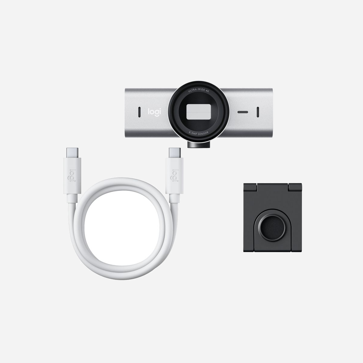 Logitech 960-001554 Webcam 4K Ultra HD, 3840x2160 pixels, 30 ips, USB 3.2 Gen 1, Zoom 4x, Double Micro, Compatible Windows/macOS/ChromeOS - Logitech 960-001554. Résolution vidéo maximale: 3840 x 2160 pixels, Type HD de la caméra: 4K Ultra HD, Cadence maximale: 30 ips. Interface: USB 3.2 Gen 1 (3.1 Gen 1), Couleur du produit: Gris, Type de montage: Clip. Prise en charge du système d'exploitation Windows: Windows 10, Windows 11, Prise en charge du système d'exploitation Mac: Mac OS X 10.15 Catalina, Mac OS X 10.15.3 Catalina, Mac OS X 11.0 Big Sur, Mac OS X 12.0 Monterey,..., Prise en charge d'autres systèmes d'exploitation: ChromeOS. Certificats de durabilité: CarbonNeutral, Forest Stewardship Council (FSC). Largeur: 98 mm, Profondeur: 52,2 mm, Hauteur: 61,6 mm