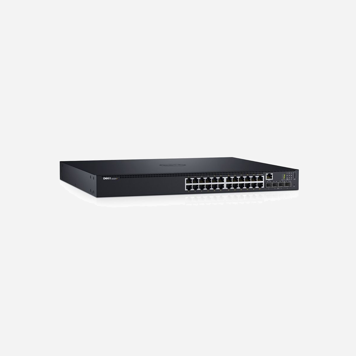 DELL Switch N1524P Gigabit Ethernet L3 Géré - 24x 10/100/1000 PoE+ - 4x SFP+ 10GbE - Capacité 128 Gbit/s - VLAN - Montage 1U - Noir - <b>Modernisez votre accès au réseau<br></b>Les commutateurs série N1500 constituent une solution de commutation d’accès réseau Gigabit Ethernet (GbE) écoénergétique avec des liaisons montantes 10 GbE intégrées. La série de commutateurs N1500 offre des capacités hautes performances et la rapidité du filaire, et utilise une architecture non restrictive pour gérer facilement les charges de trafic imprévues. Ces commutateurs allient simplicité de gestion et extensibilité via une architecture d’empilage haute disponibilité à 40 Gbit/s (duplex intégral) qui permet de gérer jusqu’à quatre commutateurs à partir d’une même adresse IP. La prise en charge de la technologie OpenFlow 1.3 permet l’interopérabilité avec les contrôleurs OpenFlow conformes aux standards du secteur.<br><br><b>Offrir une alimentation propre aux périphériques réseau avec prise en charge de la technologie PoE+<br></b>La gamme de mise en réseau Dell de la série N1500 offre des options pour un maximum de 48 ports Power over Ethernet Plus (PoE+). Vous pouvez ainsi connecter des périphériques avec des besoins élevés en termes d’alimentation (jusqu’à 30,8 watts) sans utiliser de câble d’alimentation distinct. La technologie PoE+ est particulièrement utile dans les bâtiments anciens, où l’installation de l’alimentation pour plusieurs sites étendus peut être extrêmement coûteuse.<br><br><b>Conçue pour l’efficacité<br></b>Ils sont conçus pour participer à la réduction des coûts d’exploitation. De plus, les commutateurs série N1500 fonctionnent à des températures pouvant atteindre jusqu’à 45 °C (113 °F) afin de contribuer à limiter les coûts de refroidissement. Améliorez votre efficacité globale grâce aux excellentes fonctionnalités suivantes :<br>- Un bloc d’alimentation efficace intégré certifié 80 Plus<br>- Des ventilateurs redondants à vitesse variable<br>- La norme Energy Efficient Ethernet et des puces PHY de plus faible puissance pour réduire l’alimentation des ports et les liens inactifs<br><br><b>Simplifier la gestion avec des fonctionnalités avancées<br></b>Les commutateurs de la série N1500 de mise en réseau Dell sont conçus pour un déploiement facile, une interopérabilité exceptionnelle et une courbe d’apprentissage équilibrée pour les administrateurs réseau. Et avec le système d’exploitation Dell Networking 6, vous maintenez des configurations cohérentes sur tous les produits de la série N, qui comportent des fonctionnalités complètes :<br>- Une interface de ligne de commande et une interface graphique communes basées sur un langage de commande connu pour permettre aux administrateurs réseau qualifiés d’être rapidement productifs <br>- La configuration USB automatique qui permet aux administrateurs réseau de rapidement déployer des configurations en miroir sur de nombreux appareils en insérant simplement une clé USB<br>- Différentes fonctionnalités professionnelles avec des configurations et des commandes de gestion familières et intuitives, notamment les derniers protocoles standard ouverts et les technologies d’intégration intelligente pour permettre le fonctionnement fluide des réseaux multifournisseurs.<br><br><b>Déploiement en toute confiance, à toute échelle<br></b>Avec un débit et une capacité élevés pour gérer les charges de travail imprévues, les commutateurs série N1500 sont parfaitement adaptés aux réseaux GbE en pleine croissance qui nécessitent une agrégation haute densité avec une redondance et une disponibilité fluides. Tirez profit des fonctionnalités suivantes :<br>- Débit de données maximal de 176 Gbit/s (duplex intégral) et taux de transfert allant jusqu’à 164 Mpps<br>- Quatre ports SFP+10 GbE pour des données sortantes haute vitesse et une architecture d’empilage allant jusqu’à quatre unités à 40 Gbit/s<br>- Des piles de commutateurs totalisant jusqu’à 624 ports 1 GbE pouvant être gérées à partir d’un seul écran ou d’une seule adresse IP<br><br><b>Dell ProSupport<br></b>Choisissez la solution ProSupport, le service de support Premium de Dell, permettant de contacter en ligne et par téléphone 24 h/24 et 7 j/7 des techniciens chevronnés situés dans votre zone géographique. Que vous n’ayez qu’un seul bureau ou des centaines à travers le monde, protégez vos investissements avec ce service simple et flexible.<br><br><b>Garantie à vie<br></b>Protégez votre investissement en souscrivant une garantie limitée à vie, qui couvre une sélection de produits Dell Networking, avec service matériel de base (réparation ou remplacement) pendant toute la durée de possession du produit.<br><br><b>Dell Financial Services<br></b>Dell Financial Services offrent une large gamme d’options pour acquérir la technologie de manière simple et abordable. Pour découvrir comment nos solutions de financement peuvent vous aider à optimiser votre retour sur investissement tout en réduisant votre coût total de possession, contactez votre ingénieur commercial Dell ou représentant DFS.