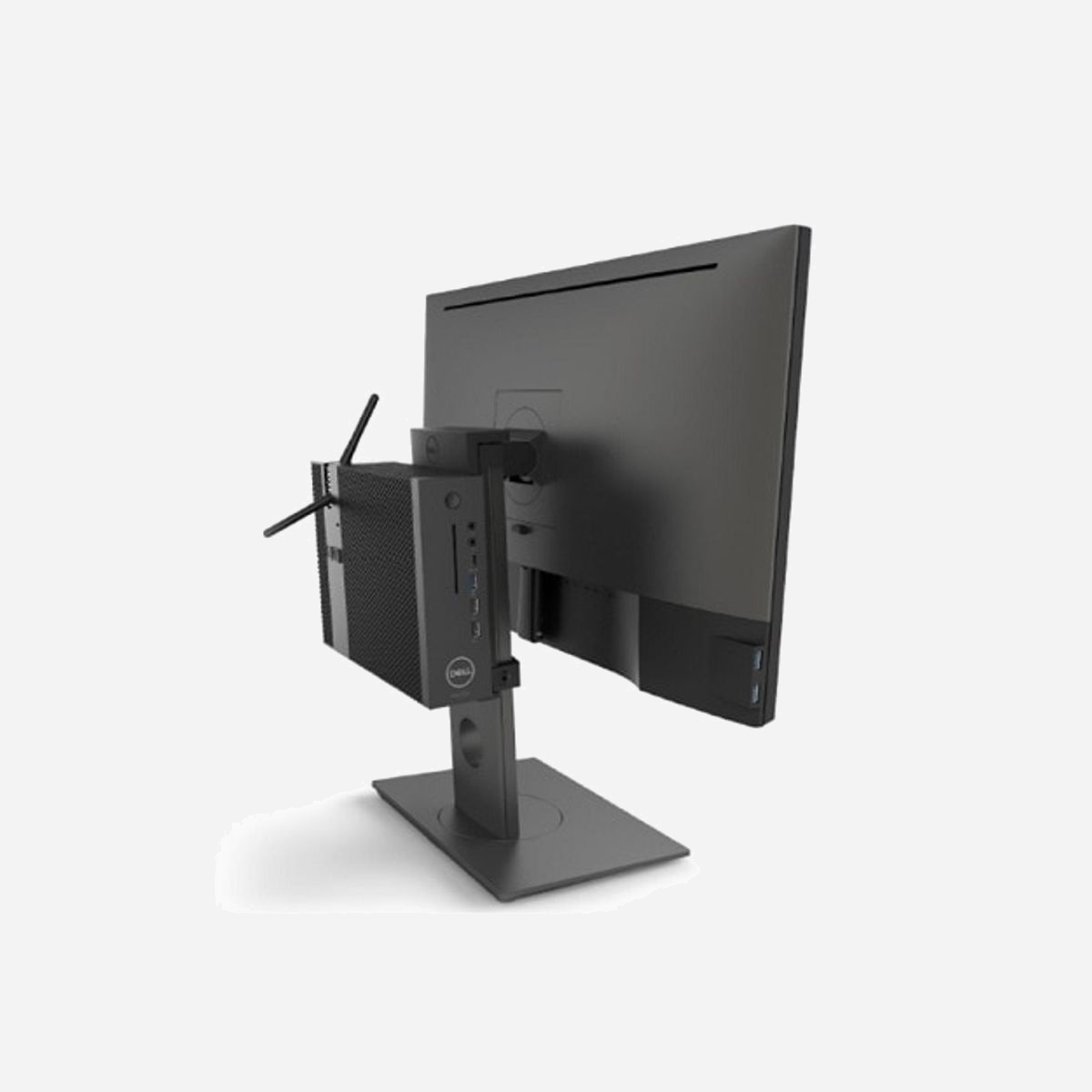 Support écran Dell Wyse M2PMF Noir pour client léger 5070 et écrans P2417H, P2317H, P2217H, P2217 - Dimensions colis: 350x250x85mm - Poids: 950g - Le support de montage sur écran pour client Wyse Thin/client Zéro permet de fixer certains clients Wyse à l’arrière des écrans approuvés suivants : P2417H, P2317H, P2217H, P2217. Disponible uniquement pour les clients Wyse suivants : 5070