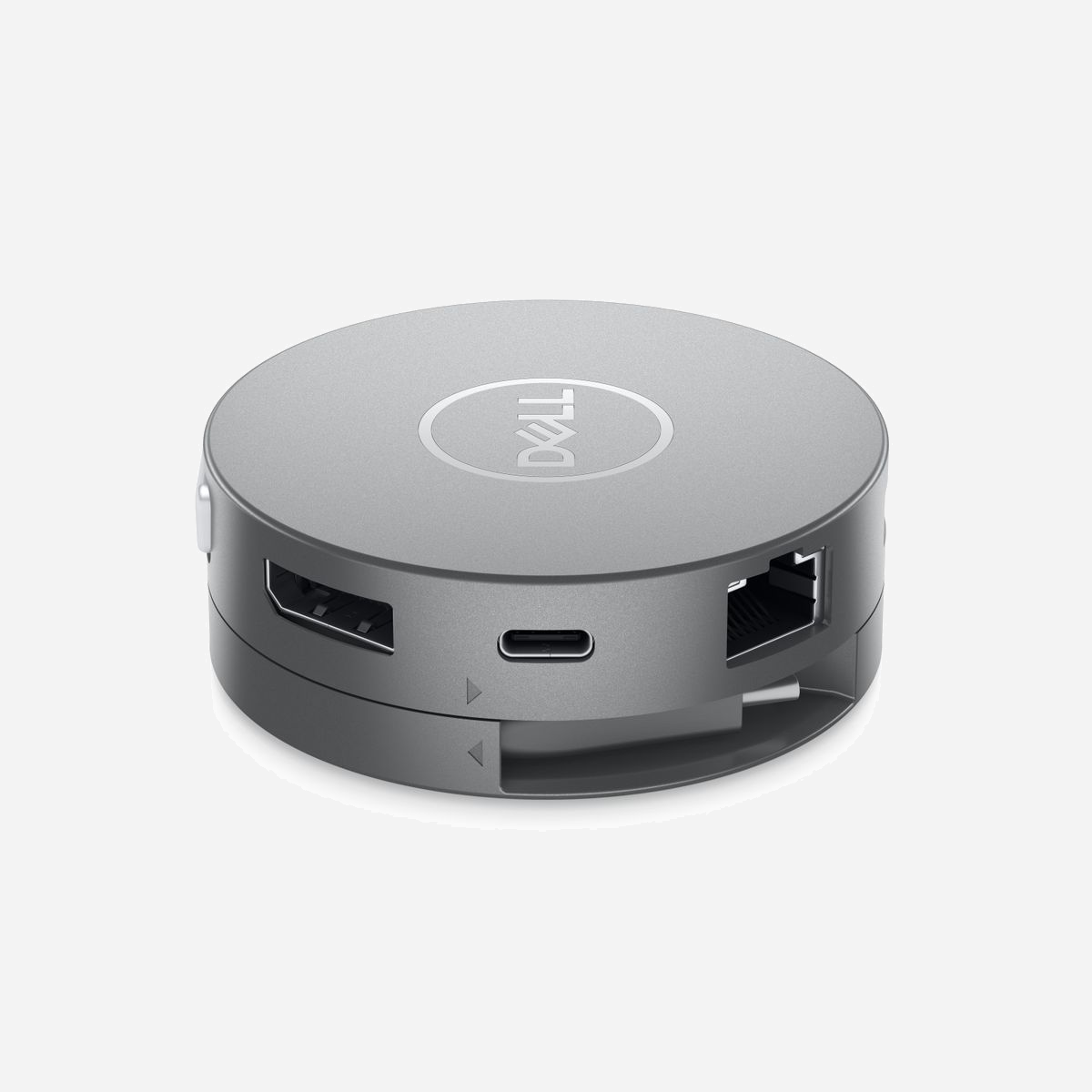 DELL Adaptateur Mobile USB-C DA310 : 2x USB-A, 1x USB-C (Power Delivery 90W), HDMI 2.0 (4K 60Hz), DisplayPort 1.4, VGA, RJ-45, Compatible Windows/macOS/Linux - Offrant le plus large choix de ports, l’adaptateur mobile Dell USB-C 7-en-1 compact - DA310 offre des performances vidéo, réseau, de connectivité des données et une alimentation jusqu’à 90 W pour votre ordinateur portable.<br><br><b>Adaptateur 7-en-1 complet avec passerelle d’alimentation</b><br>L’adaptateur multiport 7-en-1 USB-C Dell est un adaptateur 7-en-1 multiport compact et portable qui peut se connecter à quasiment tous les vos appareils. Son port USB-C descendant prend en charge la passerelle d’alimentation et est idéal lorsque votre ordinateur portable ne dispose plus de ports de charge USB-C.<br><br><b>La plus grandevariété de ports : doté de la plus grande gamme de ports disponibles, comprenant 2 ports </b>USB-A, 1 port USB-C, 1 connecteur HDMI, 1 connecteur DisplayPort, 1 port VGA et 1 ports RJ-45. L’adaptateur mobile offre une connectivité transparente à divers appareils tels que les écrans, les projecteurs, les casques, le clavier, la souris, les lecteurs Flash et d’autres accessoires.<br><br>Port USB-C multifonction : avec un port USB-C descendant qui prend en charge la passerelle d’alimentation, la vidéo et les données, vous pouvez vous connecter à un écran avec une résolution maximale de 4K à 30 Hz, bénéficier d’un transfert de données SuperSpeed USB 10 Gbps et d’une passerelle d’alimentation de 90 W à votre ordinateur portable.<br><br>Résolution 4K nette à 60 Hz : connectez-vous à des écrans haute résolution sans compromettre les performances, car l’adaptateur prend en charge la résolution 4K à 60 Hz. Il vous suffit de connecter votre écran ou projecteur à votre ordinateur via un port DisplayPort ou HDMI 2.0 sur votre adaptateur.<br><br>Transferts de données SuperSpeed : deux ports USB-A et un port USB-C descendants vous permettent de vous connecter à d’autres périphériques pris en charge et de bénéficier de transferts de fichiers rapides jusqu’à 10 Gbsp SuperSpeed<br><br>Conception innovante brevetée<br>Cet adaptateur multiport portable 7-en-1 le plus petit et le plus compact qui soit offre la gamme la plus complète de ports disponibles dans un adaptateur USB-C. Sa conception brevetée offre une gestion des câbles unique, qui vous permet d’étendre et de rétracter le câble en cas de besoin.<br><br>Léger et portable : l’adaptateur 7-en-1 le plus petit et le plus compact qui soit à peu près de la taille de votre paume, ne prend pas beaucoup de place et entre facilement dans votre poche ou dans votre sac.<br><br>Gestion flexible des câbles : profitez d’une gestion des câbles unique avec sa conception brevetée qui permet de garder le câble dissimulé et protégé lorsqu’il n’est pas utilisé. Étendez ou retirez facilement le câble USB-C en faisant pivoter le capot supérieur et inférieur de l’adaptateur.<br><br>Connexion stable : connectez-vous à différents formats, des modèles à clapet aux systèmes 2-en-1, en passant par les solutions détachables. Le câble coaxial rond offre une meilleure qualité de signal pour une connectivité stable dans tous vos déplacements professionnels.<br><br>Haute fiabilité<br>Profitez de vidéos et d’une connexion Internet sans interruption, même lorsque vous branchez/débranchez votre source d’alimentation USB-C de adaptateur. L’adaptateur est largement compatible, car il fonctionne avec les principaux systèmes d’exploitation et prend en charge les fonctionnalités professionnelles lorsqu’il est utilisé avec les ordinateurs Dell. Plus grande tranquillité d’esprit avec la garantie de 3 ans incluse.<br><br>Rester productif : la fonctionnalité de permutations rapides de rôles prise en charge par l’adaptateur multiport garantit l’interruption de la connectivité vidéo et LAN même si la source d’alimentation USB-C est retirée de l’adaptateur.<br><br>Grande compatibilité : compatible avec un large éventail de systèmes d’exploitation importants, notamment Windows 10 64 bits, MAC, Ubuntu, Chrome, RHEL, l’adaptateur offre une connectivité transparente avec presque tous les ordinateurs