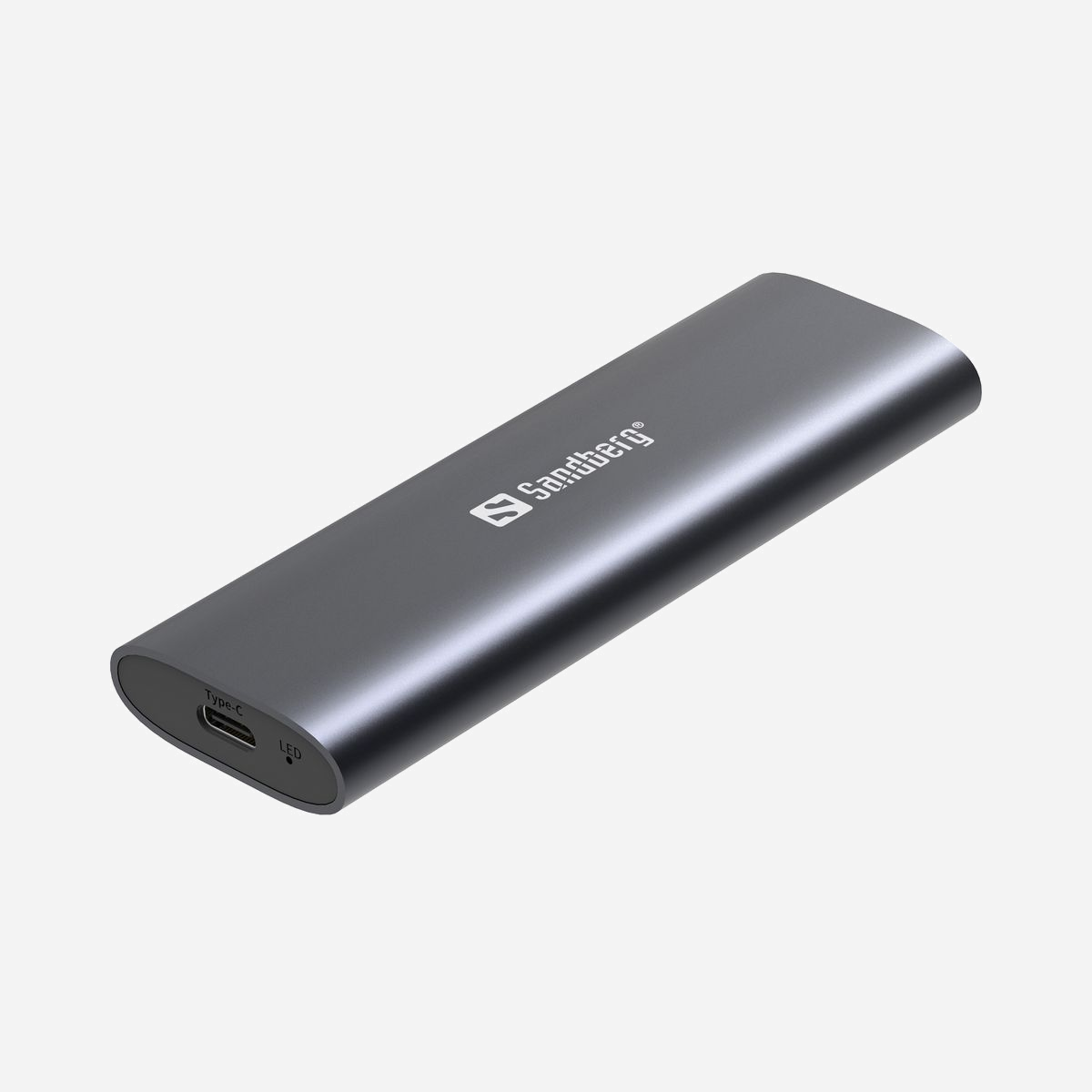 Sandberg 136-39 Boîtier Externe USB 3.2 Gen 2 pour SSD M.2 NVMe/SATA, USB-C, Jusqu'à 10Gbps, Compatible Windows/macOS, Noir, 2To Max. - Le boîtier Sandberg USB 3.2 Case vous permet de connecter facilement un SSD M.2 ou NVMe. Ouvrez le boîtier pratique en aluminium d’une simple pression sur un bouton. Insérez ensuite votre SSD dans le plateau et remettez-le en place en poussant dessus jusqu’à entendre un clic, sans avoir à utiliser de vis. Le boîtier se connecte soit en USB-C, soit en USB-A traditionnel. L’interface USB 3.2 offre une vitesse de transfert fulgurante pouvant atteindre 10 Gbps.