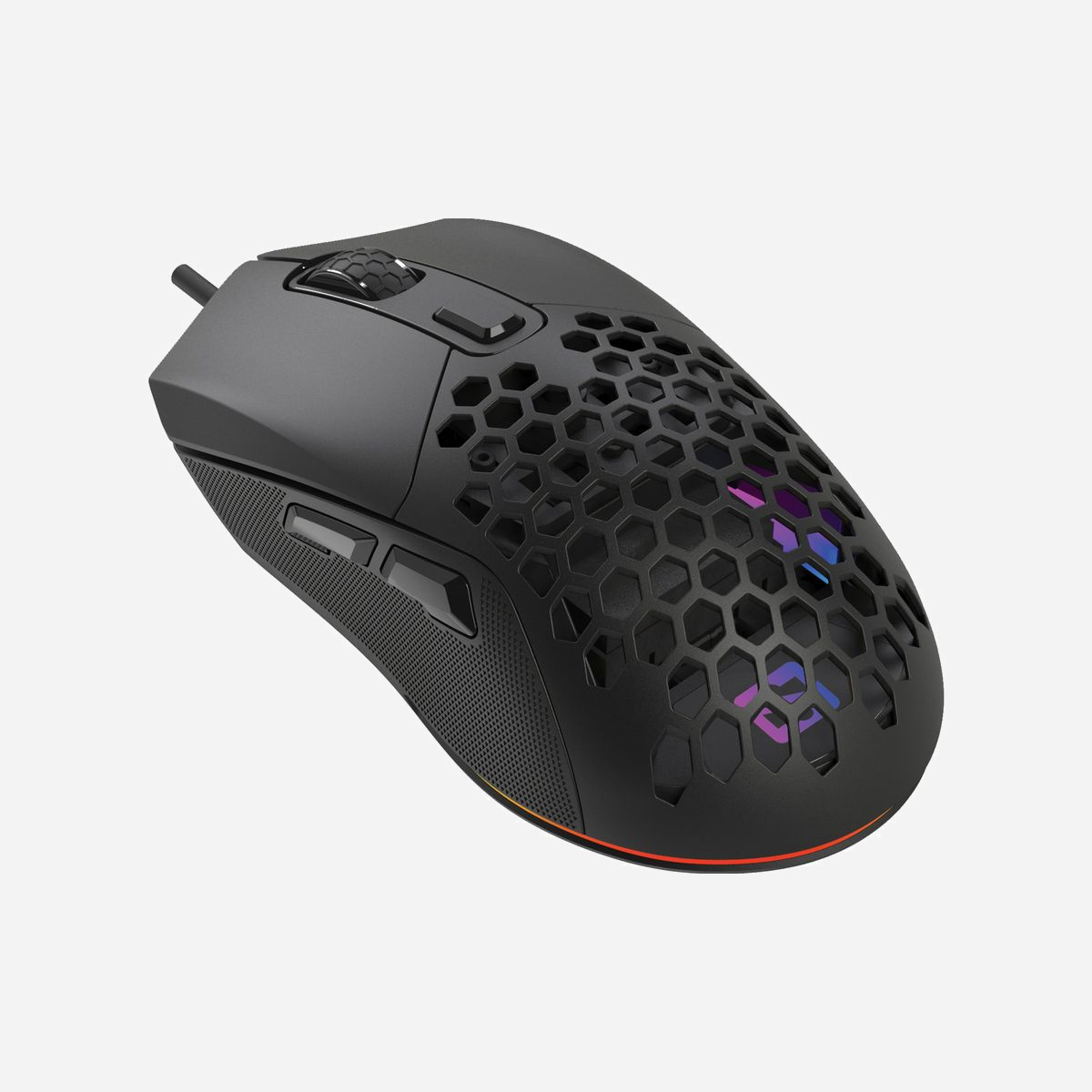 Sandberg 640-28 Souris Gamer Ambidextre 6 Boutons 12800 DPI USB Type-A, Rétroéclairage LED, Durabilité 3M Clics, Compatible Windows/macOS, 1.5m - La souris Sandberg FlexCover 6D Gamer Mouse est conçue pour vous mener à la victoire ! Avec pas moins de 12800 DPI pour garantir une réponse immédiate et sans décalage. Son design universel le rend agréable à utiliser, même durant des heures de jeu ininterrompues. Un bouton sur la souris vous permet de contrôler les superbes éclairages LED. Il est livré avec un cache supérieur interchangeable permettant de passer du look sportif au look classique.