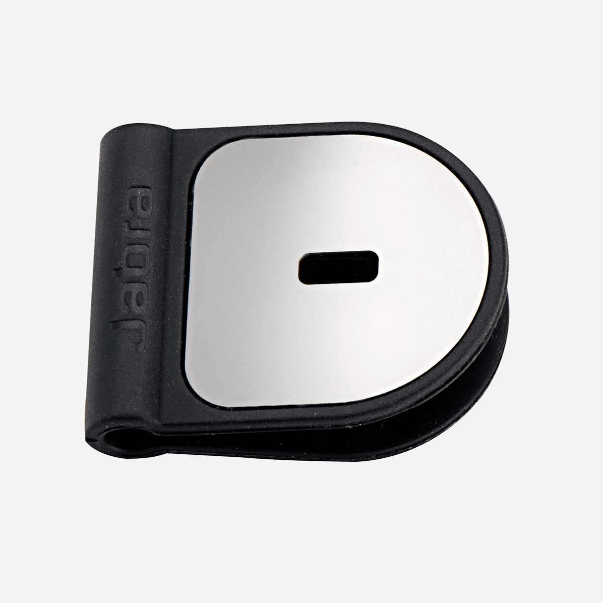 Adaptateur de Sécurité Jabra Kensington Lock 14208-10 pour Speakerphones et Micro-Casques USB - Compatible Tous Modèles Jabra - Noir/Argent - L'adaptateur verrou Kensington Jabra est un dispositif antivol qui vous permet de protéger votre speakerphone Jabra et votre micro-casque filaire USB Jabra. Avec cet appareil en attente de brevet, vous pouvez laisser votre speakerphone et votre micro-casque en toute sérénité dans n'importe quelle salle de réunion. Compatible avec : Tous les speakerphones Jabra et micro-casques filaires USB Jabra (connexion par câble Kensington).Qté : 1/pack.