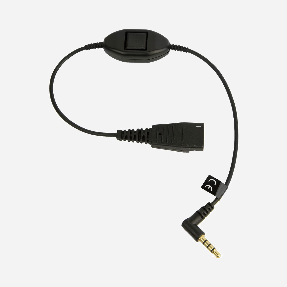 Adaptateur Jabra 8800-00-103 : QD vers 3.5mm, Bluetooth, Noir, pour Casque/Oreillette - Dimensions Emballage 50x50x100mm, Poids 20g - Jabra 8800-00-103. Couleur du produit: Noir