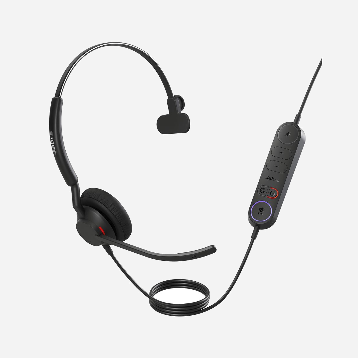 Jabra Engage 40 Monaural USB-C : Casque filaire pour bureau/centre d'appels, microphone boom, suppression de bruit, 50-20000Hz, 2 mics, -38dB - Avec le Jabra Engage 40, le micro-casque pour centres de contact nouvelle génération, vous avez toutes les armes pour améliorer la satisfaction de vos clients. Notre logiciel Engage+ génère une analyse des appels en temps réel pour dynamiser les performances de vos agents et booster la satisfaction de vos clients. Optimisation vocale avancée, protection auditive, système à 2 microphones très puissant... L'Engage 40 a tout pour booster l'expérience audio de vos agents et de leurs interlocuteurs. Côté confort, ce micro-casque ultra léger, résistant et adaptable est doté de coussinets d'oreille à isolation phonique très agréables à porter. Concentrez-vous sur ce qui compte vraiment. Le reste, nous nous en occupons.