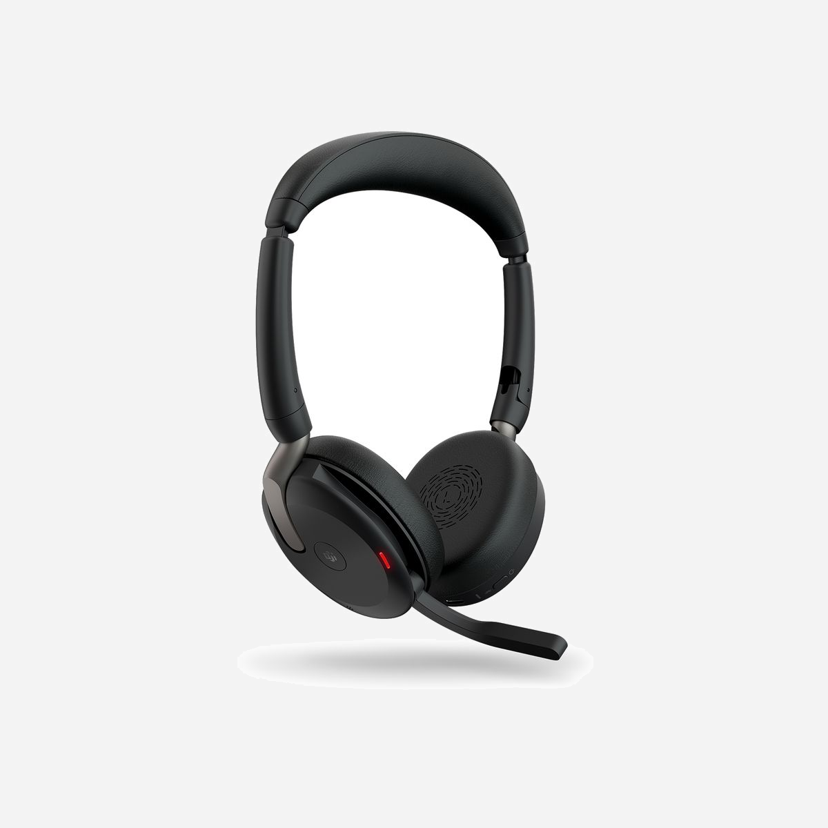 Jabra Evolve2 65 Flex 26699-999-899 Casque Binaural Bluetooth 5.2 Filaire/Sans Fil, ANC Hybride, Portée 30m, Autonomie 32h, USB-C, Noir - Réunion à la maison. Débriefing depuis un café. Présentation au bureau. Avec sa conception pliable unique, sa qualité audio supérieure, son ANC hybride avancée* et sa technologie innovante Jabra Air Comfort, le micro-casque professionnel ultra portable Evolve2 65 Flex vous permet de travailler tout en confort de n’importe quel endroit – sans perdre votre concentration en chemin.