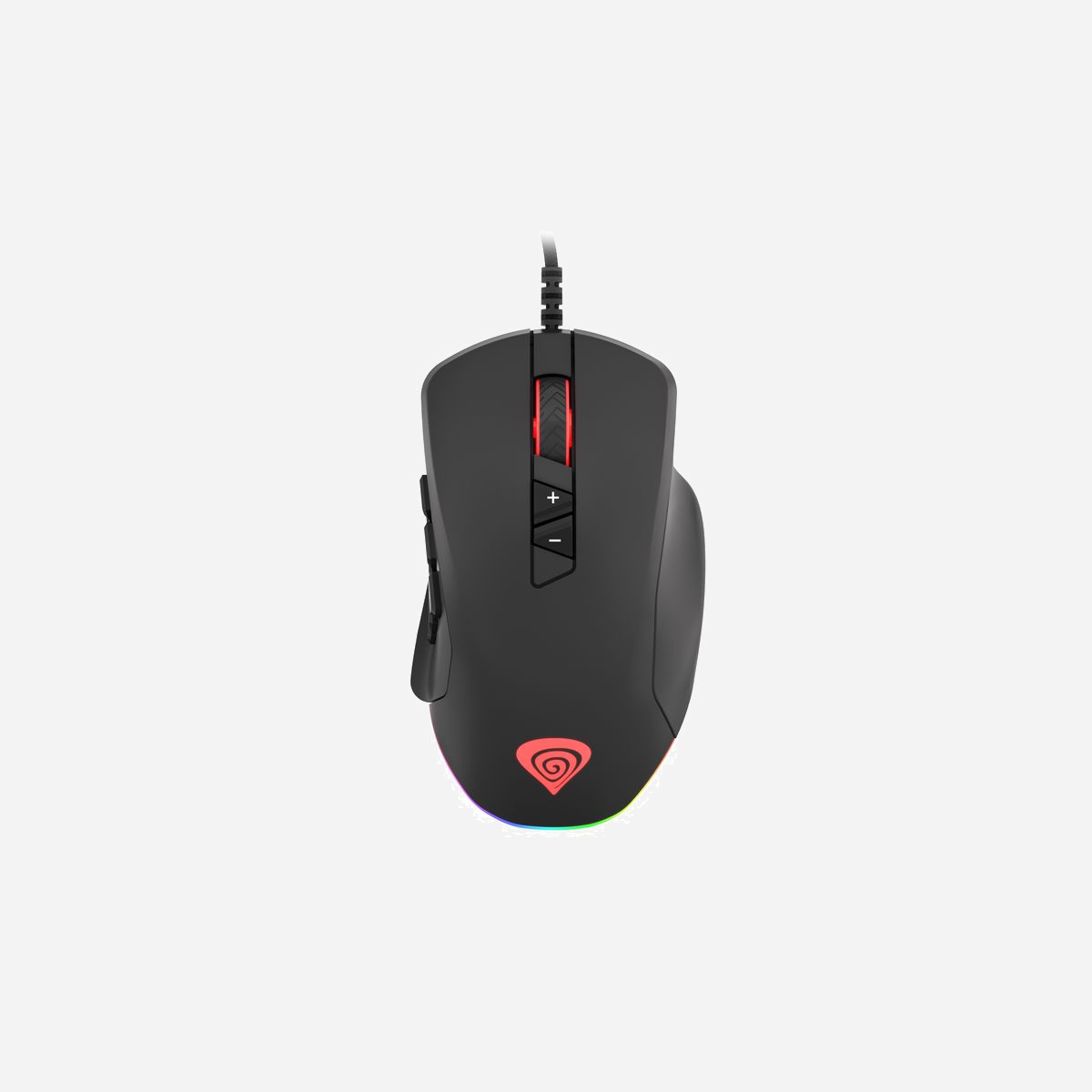 GENESIS Xenon 770 Souris Gaming USB Type-A Optique 10200 DPI Pixart PAW3327 14 Boutons Programmables 1000Hz Droitier Noir - GENESIS Xenon 770. Format: Droitier. Technologie de détecteur de mouvement: Optique, Interface de l'appareil: USB Type-A, Résolution en mouvement: 10200 DPI, Nombre d'images par seconde: 8000 ips, Type de boutons: Boutons poussoirs, Quantité de boutons programmables: 14, Type Scroll: Roue, Accélération (max): 30 G. Source d'alimentation: Cable. Couleur du produit: Noir