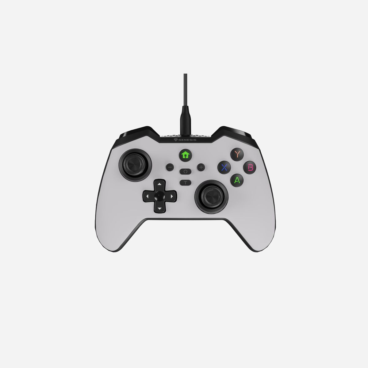 GENESIS Mangan 300 Blanc - Manette de Jeu USB Analogique/Numérique - Android, Nintendo Switch, PC - USB Type-C - 19 Boutons Programmables - Rétroéclairage LED - GENESIS Mangan 300. Type d'appareil: Manette de jeu, Plates-formes de jeux prises en charge: Android, Nintendo Switch, PC, Touches de fonction de contrôle de jeux: Croix directionnelle, Bouton d'accueil, Touche mode, Touche de sélection, Bouton Démarrer,.... Technologie de connectivité: Avec fil, Interface de l'appareil: USB, Connecteur USB: USB Type-C. Couleur du produit: Blanc, Longueur de câble: 2 m. Source d'alimentation: Cable. Prise en charge du système d'exploitation Windows: Windows 10, Windows 11, Windows 7, Windows 8, Système mobile supporté: Android