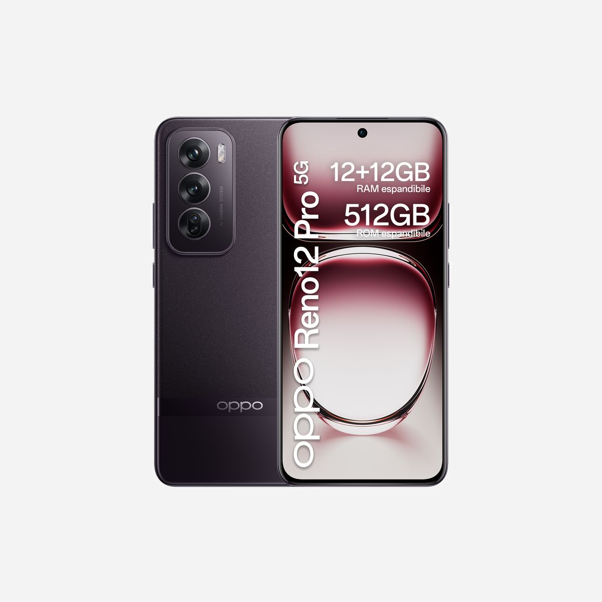 OPPO Reno12 Pro : Écran AMOLED 6.7" Infinite View Gorilla Glass Victus 2, MediaTek 7300 3GHz, 12Go RAM, 512Go Stockage, 5G, Android 14, Batterie 5000mAh - OPPO Reno12 Pro. Taille de l'écran: 17 cm (6.7"), Résolution de l'écran: 2412 x 1080 pixels. Fréquence du processeur: 3 GHz, Famille de processeur: MediaTek, Modèle de processeur: 7300. Capacité de la RAM: 12 Go, Capacité de stockage interne: 512 Go. Résolution de la caméra arrière (numerique): 50 MP, Type de caméra arrière: Trois modules photo. Capacité de la carte SIM: Double SIM. Système d'exploitation installé: Android 14. Capacité de la batterie: 5000 mAh. Couleur du produit: Noir. Poids: 180 g